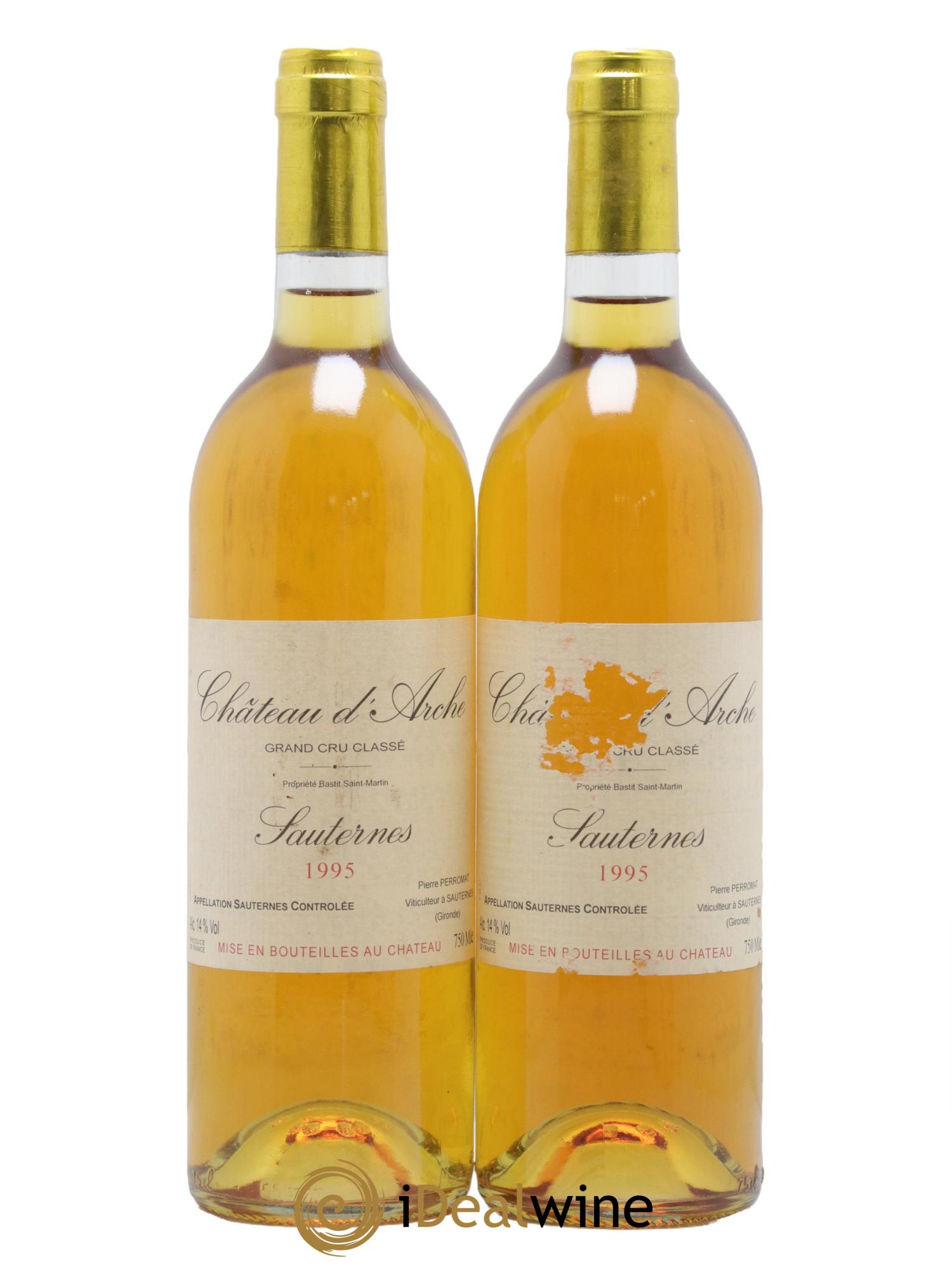 Château d' Arche 2ème Grand Cru Classé 1995 - Lotto di 2 bottiglie - 0