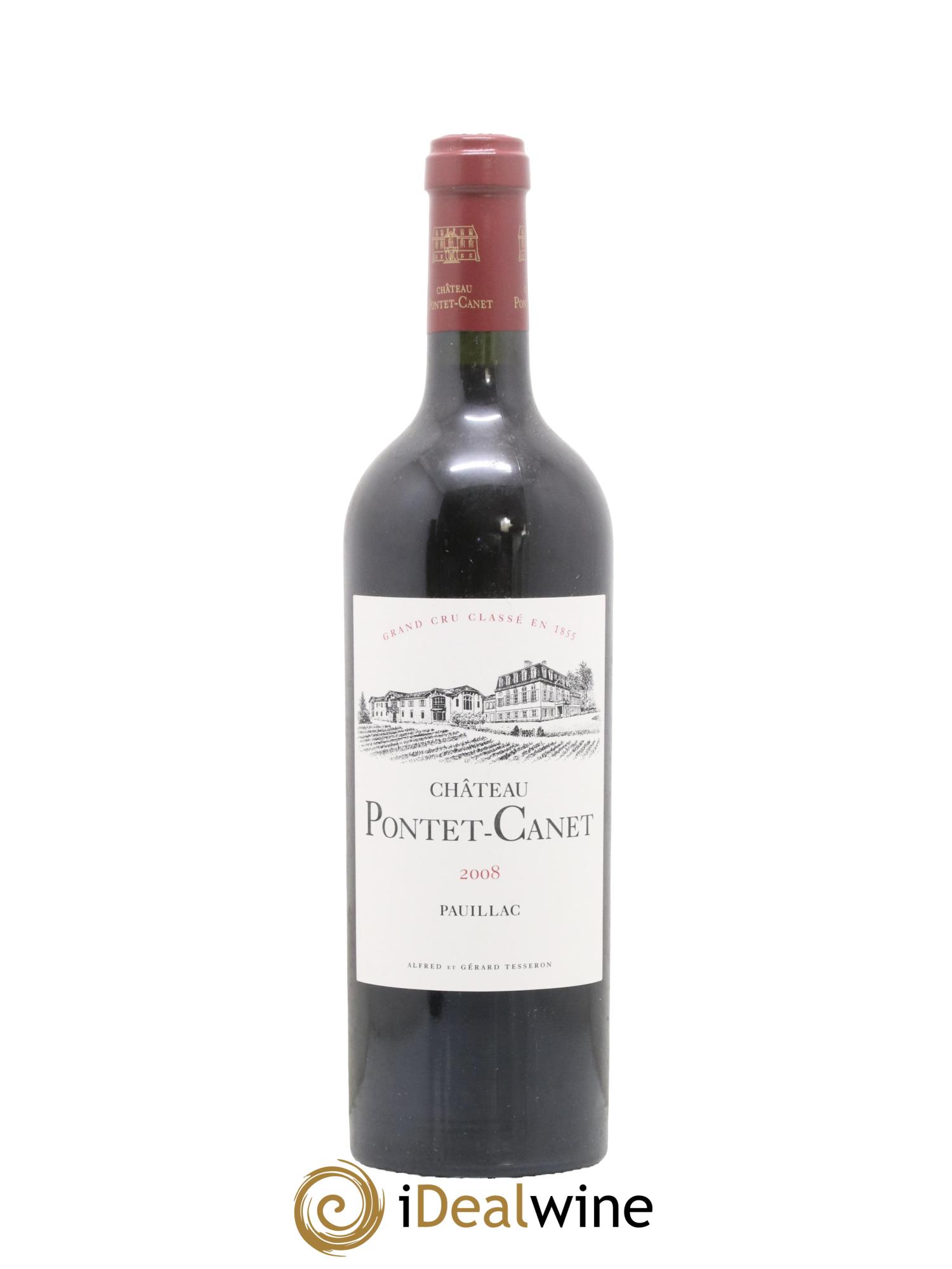 Château Pontet Canet 5ème Grand Cru Classé 2008 - Lot de 1 bouteille - 0