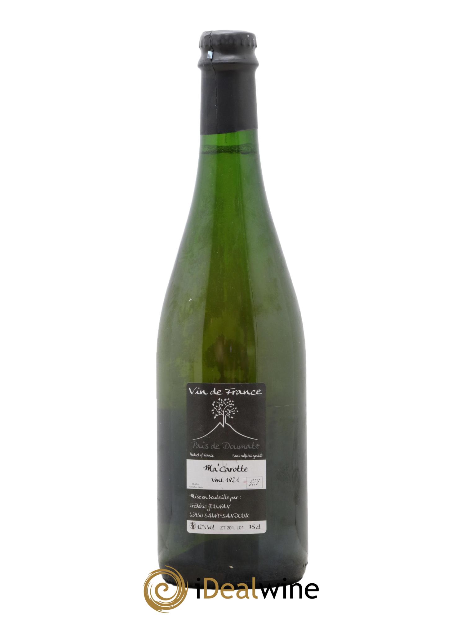 Vin de France Ma Carotte Vignoble de l'Arbre Blanc 2018 - Lot de 1 bouteille - 1