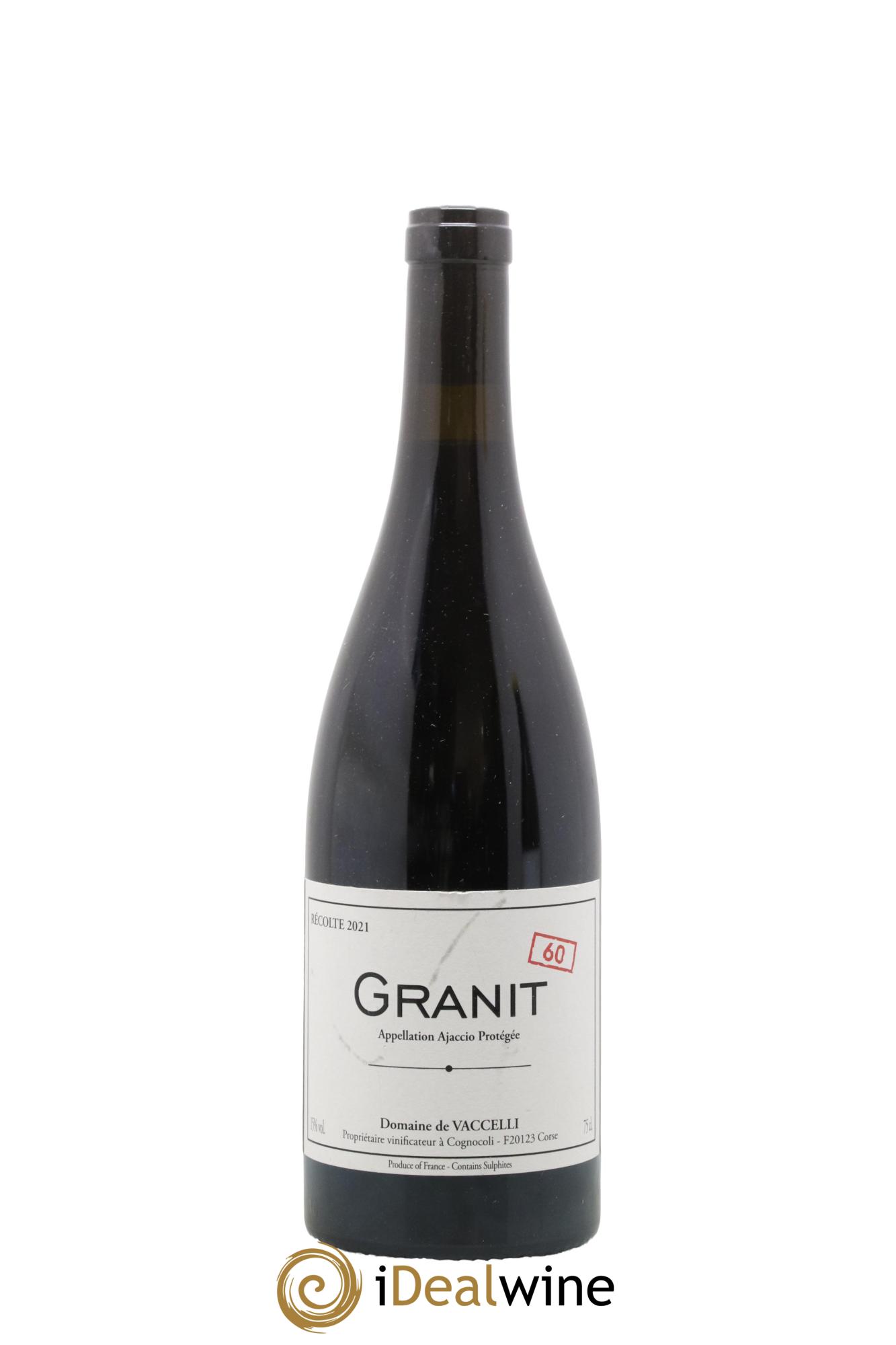 Ajaccio Granit 60 Vaccelli 2021 - Lot de 1 bouteille - 0