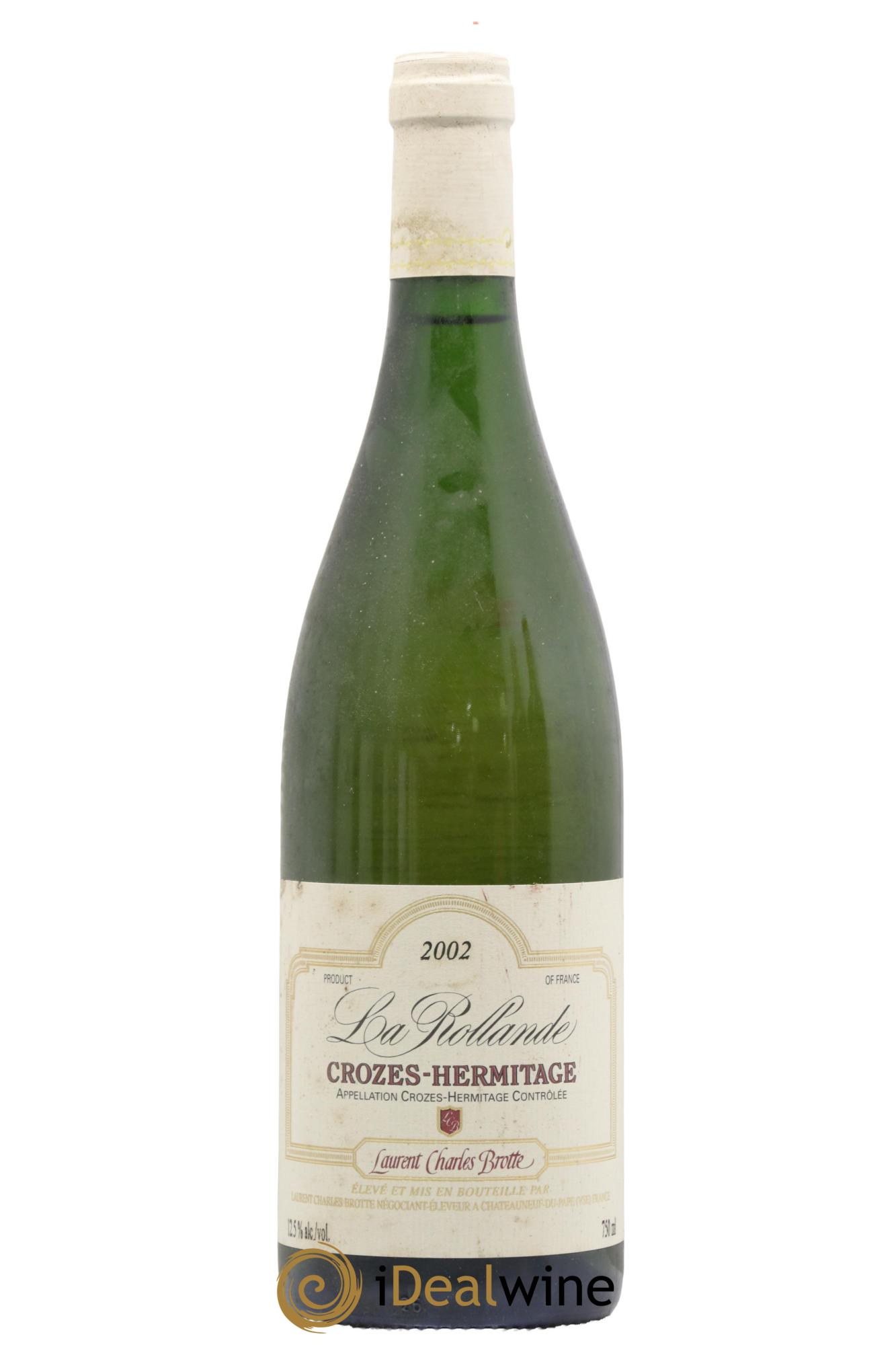 Crozes-Hermitage La Rollande Laurent Charles Brotte 2002 - Lot of 1 bottle - 0