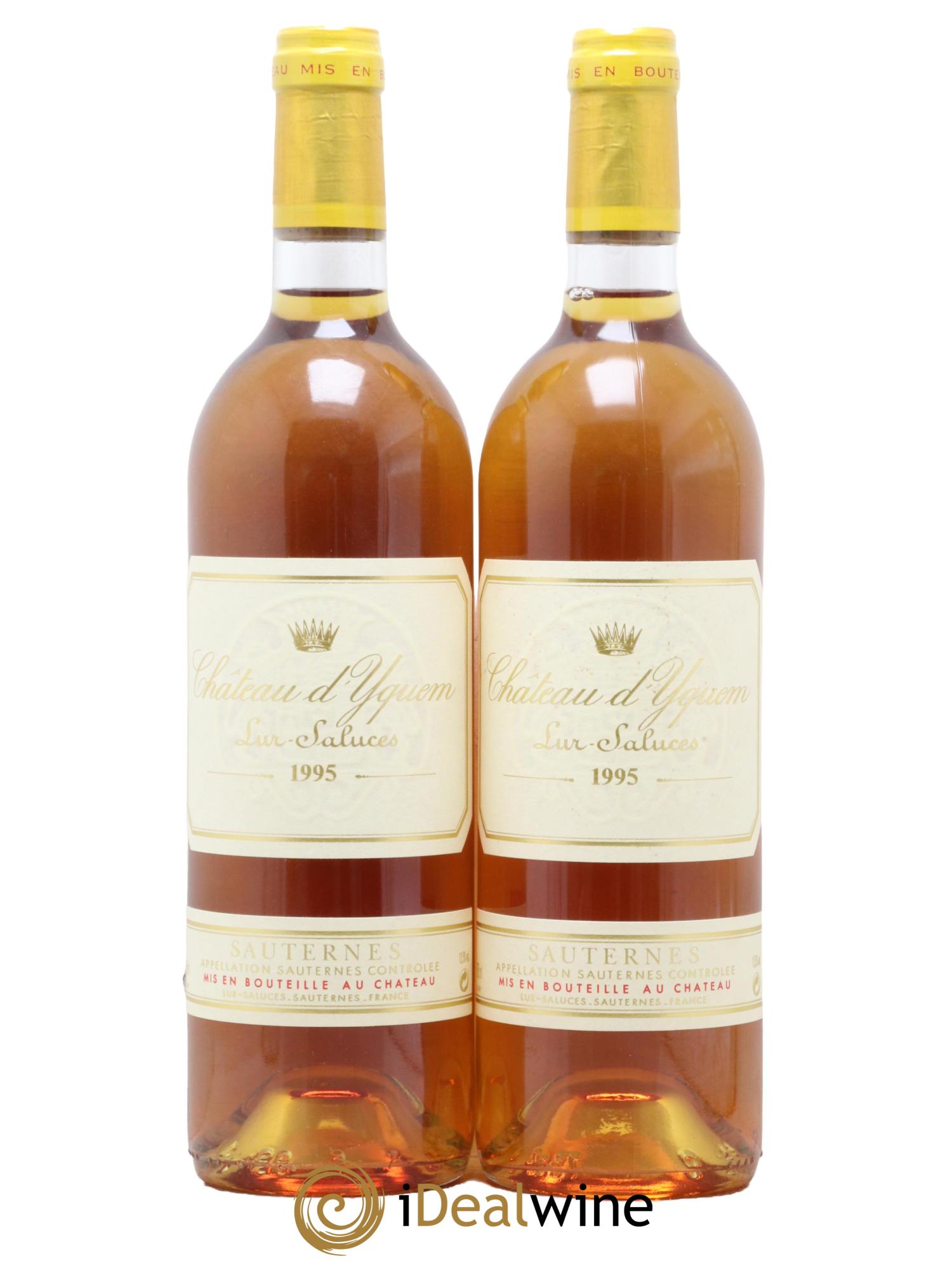 Château d' Yquem 1er Cru Classé Supérieur 1995 - Lot of 2 bottles - 0