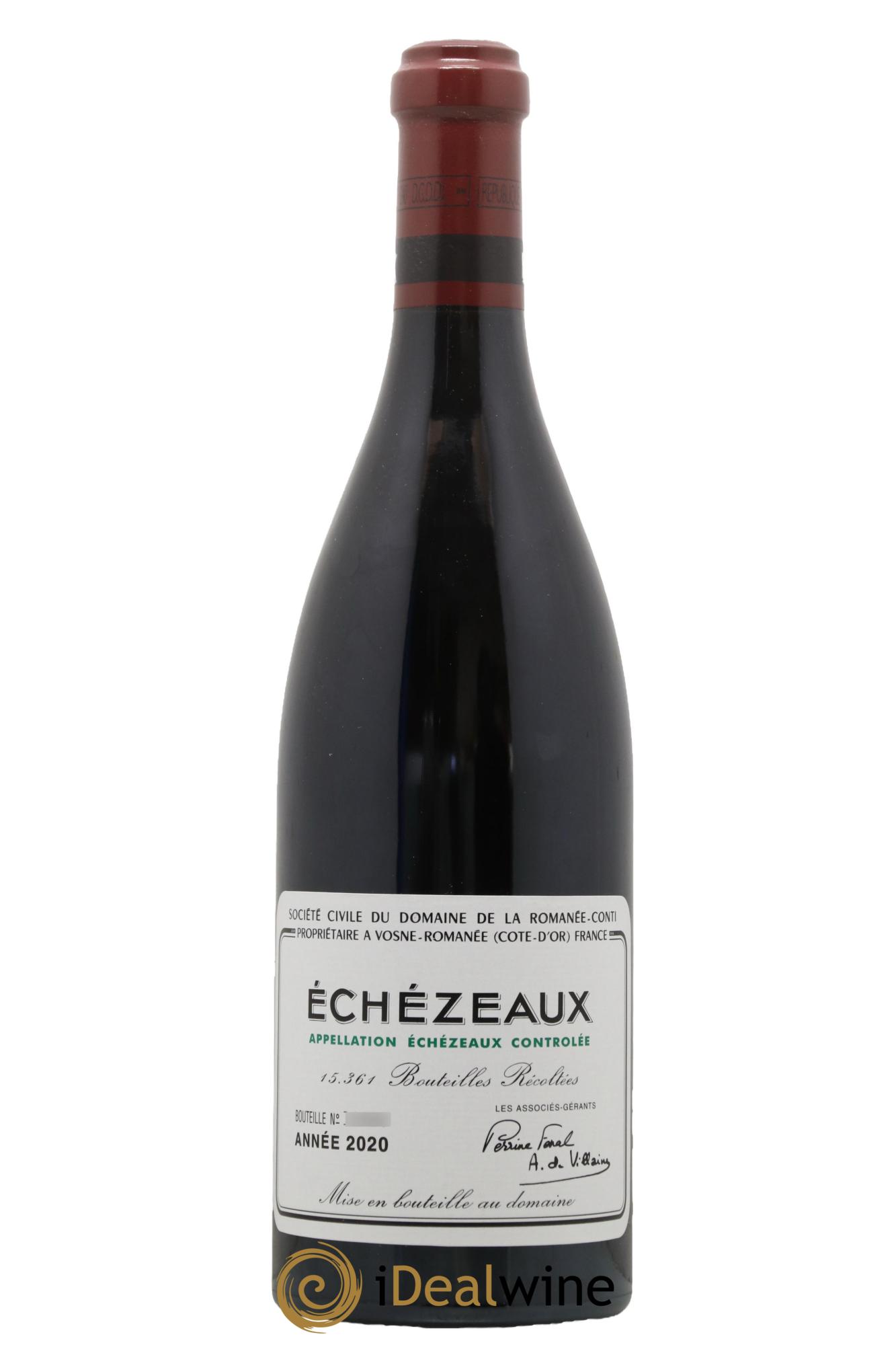 Echezeaux Grand Cru Domaine de la Romanée-Conti 2020 - Lot de 1 bouteille - 0