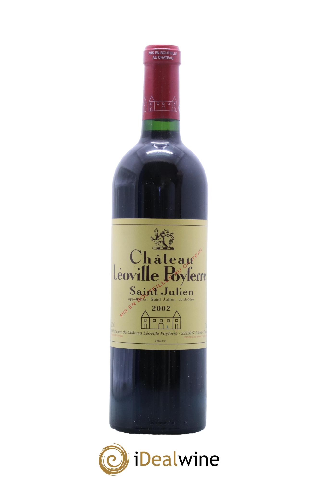 Château Léoville Poyferré 2ème Grand Cru Classé  2002 - Lot de 1 bouteille - 0