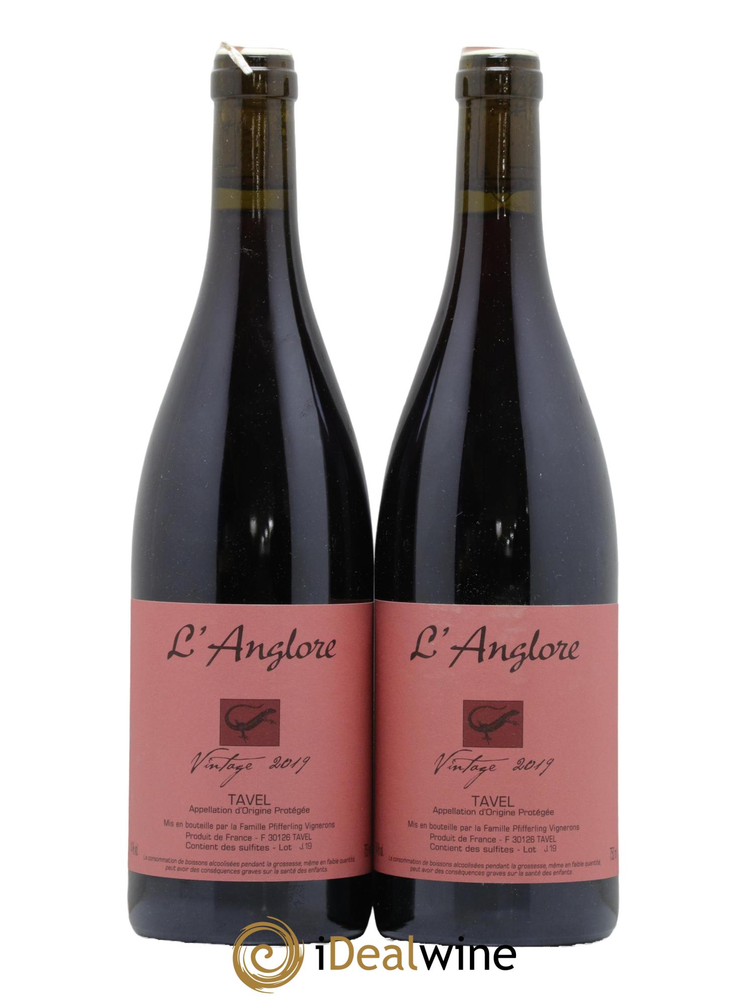 Tavel Vintage L'Anglore  2019 - Lot de 2 bouteilles - 0