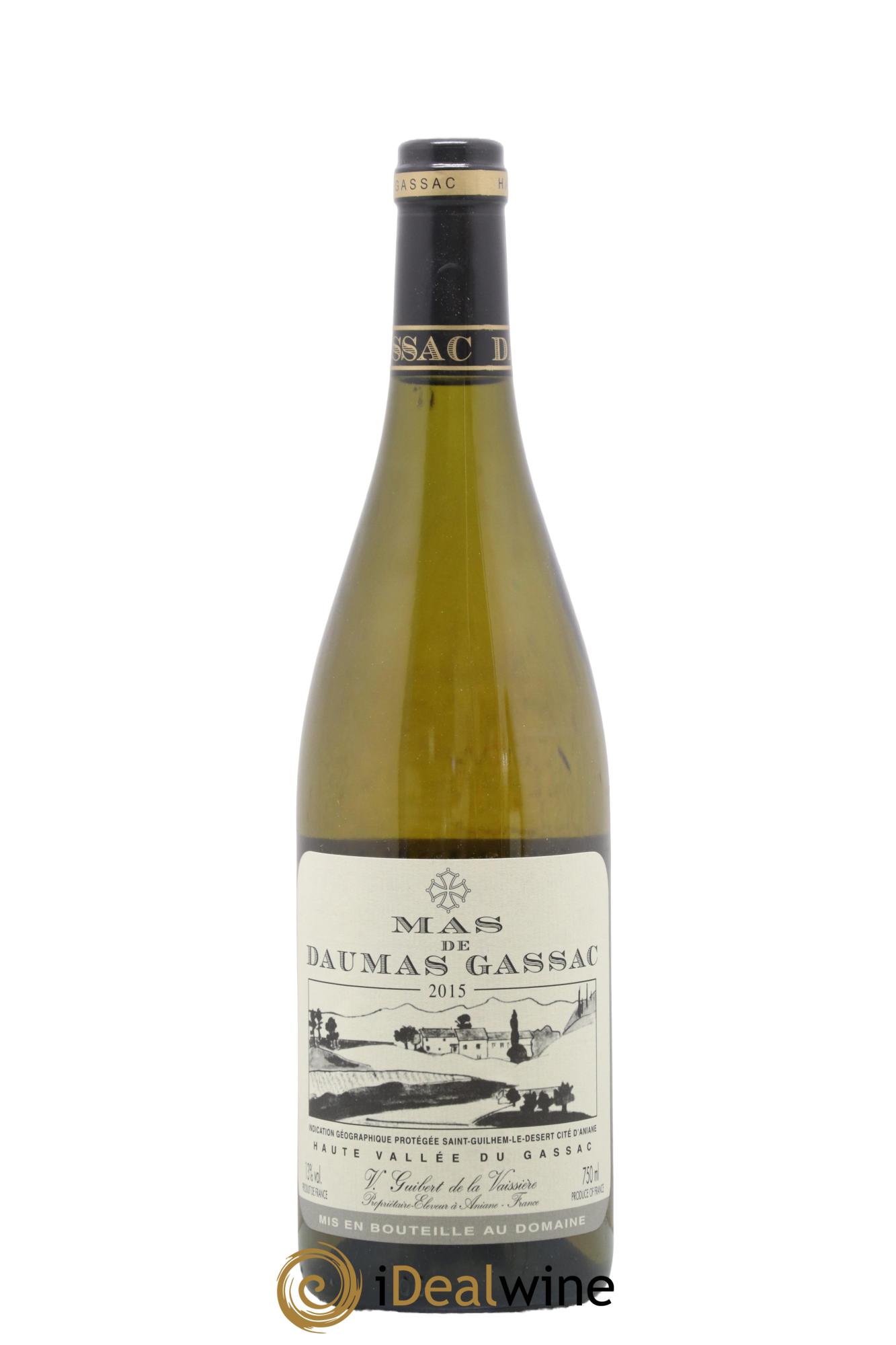 IGP St Guilhem-le-Désert - Cité d'Aniane Mas Daumas Gassac Famille Guibert de La Vaissière 2015 - Lot de 1 bouteille - 0