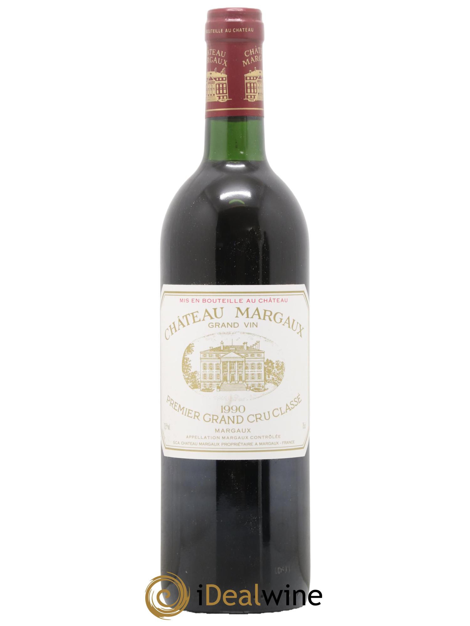 Château Margaux 1er Grand Cru Classé 1990 - Lot de 1 bouteille - 0