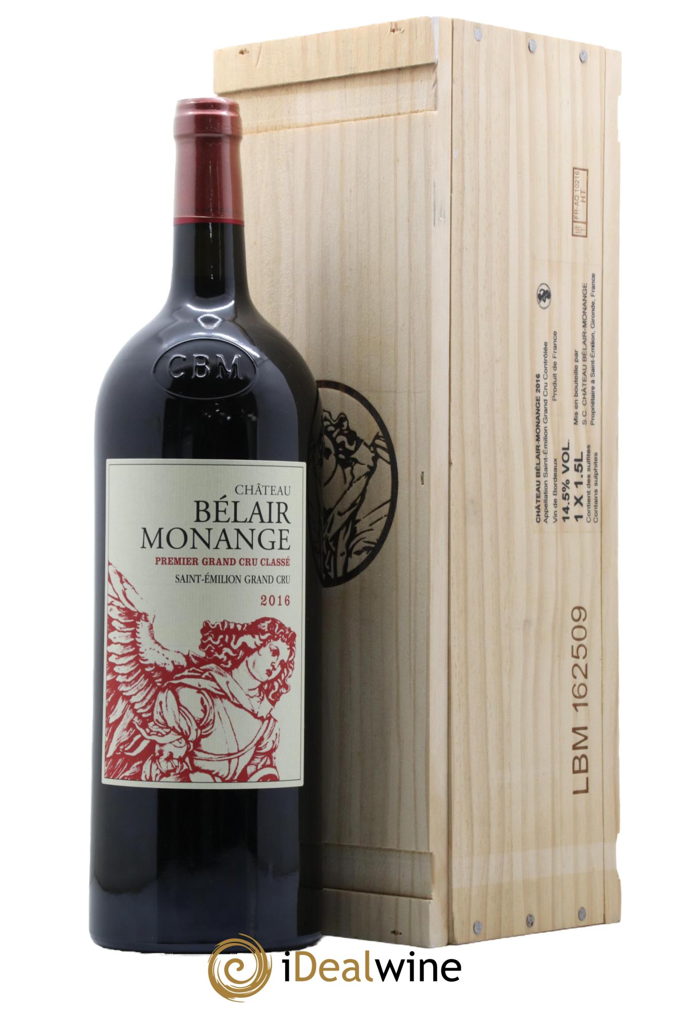 Château Belair (Belair-Monange) 1er Grand Cru Classé B 2016 - Posten von 1 Magnum - 0