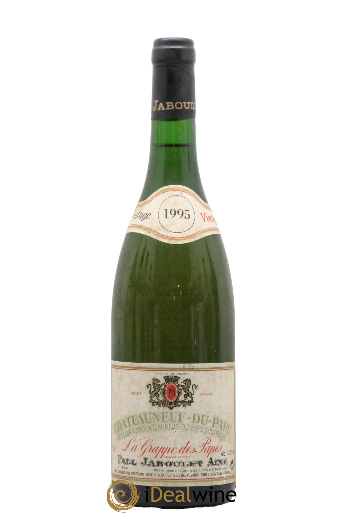 Châteauneuf-du-Pape La Grappe Des Papes Jaboulet 1995 - Lot de 1 bouteille - 0