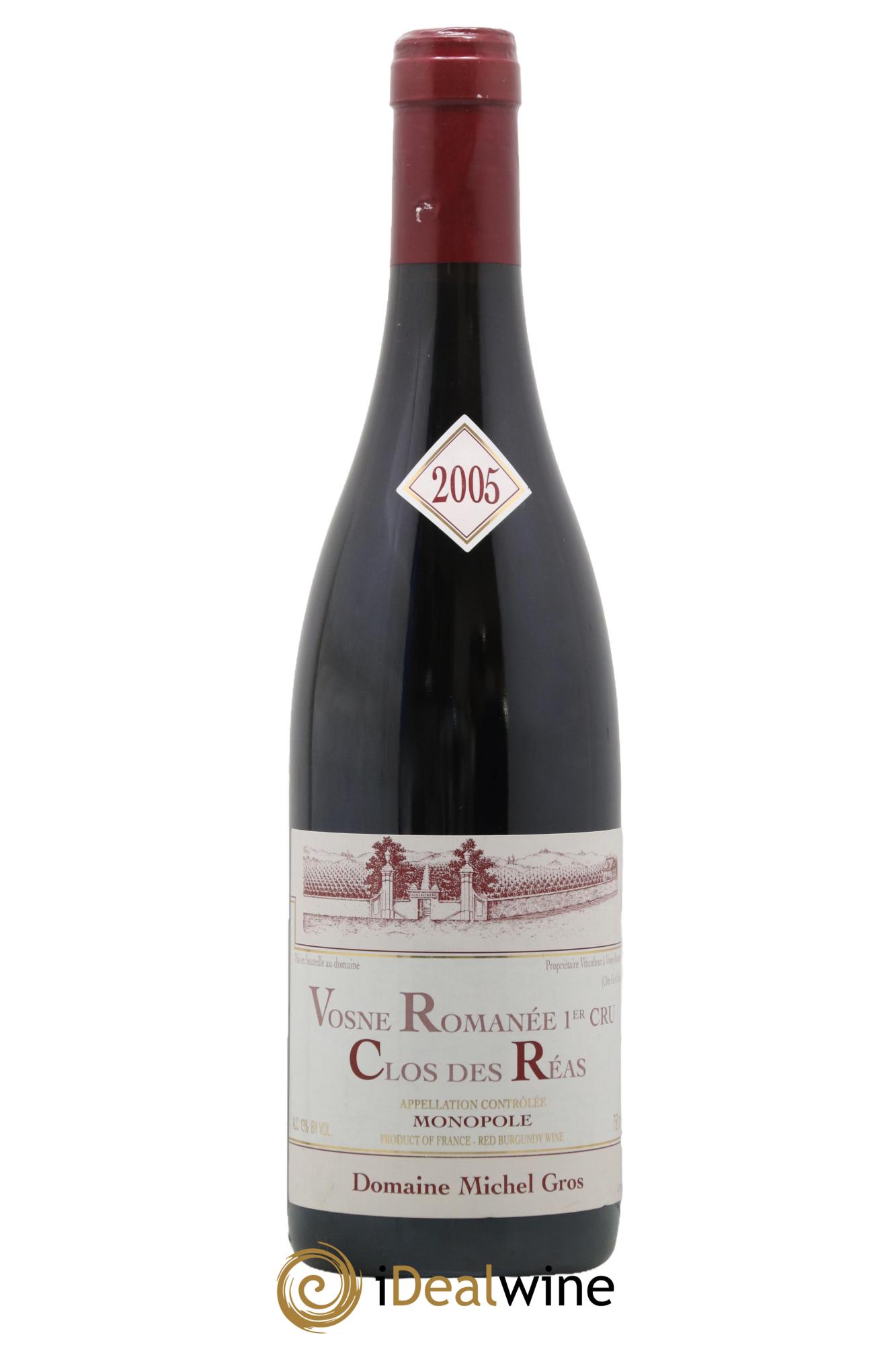 Vosne-Romanée 1er Cru Clos des Réas Michel Gros 2005 - Lot of 1 bottle - 0