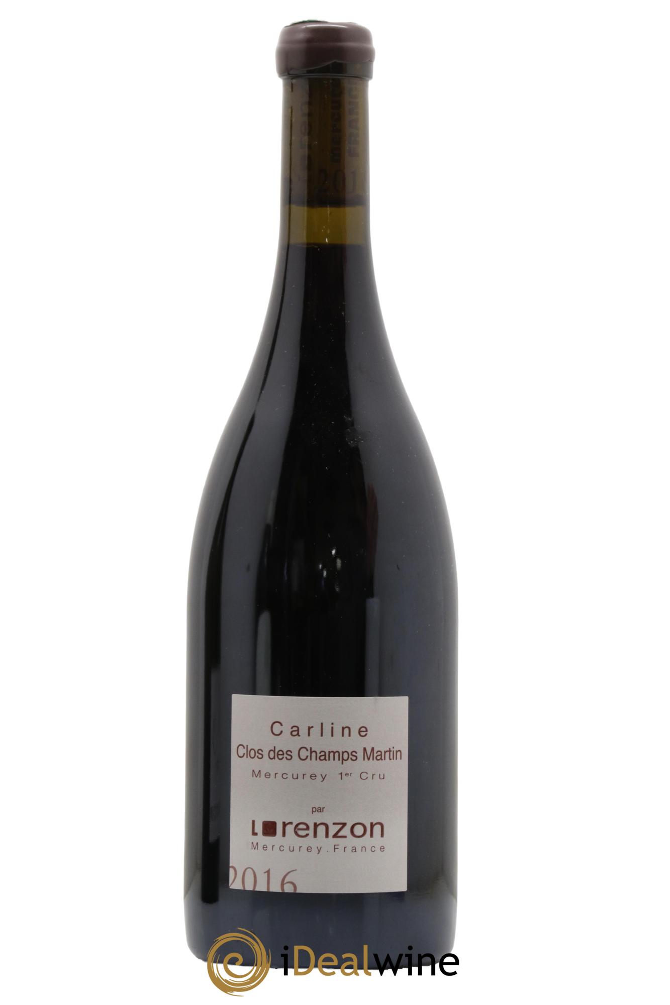 Mercurey 1er Cru Les Champs Martin - Carline Bruno Lorenzon 2016 - Posten von 1 Flasche - 0