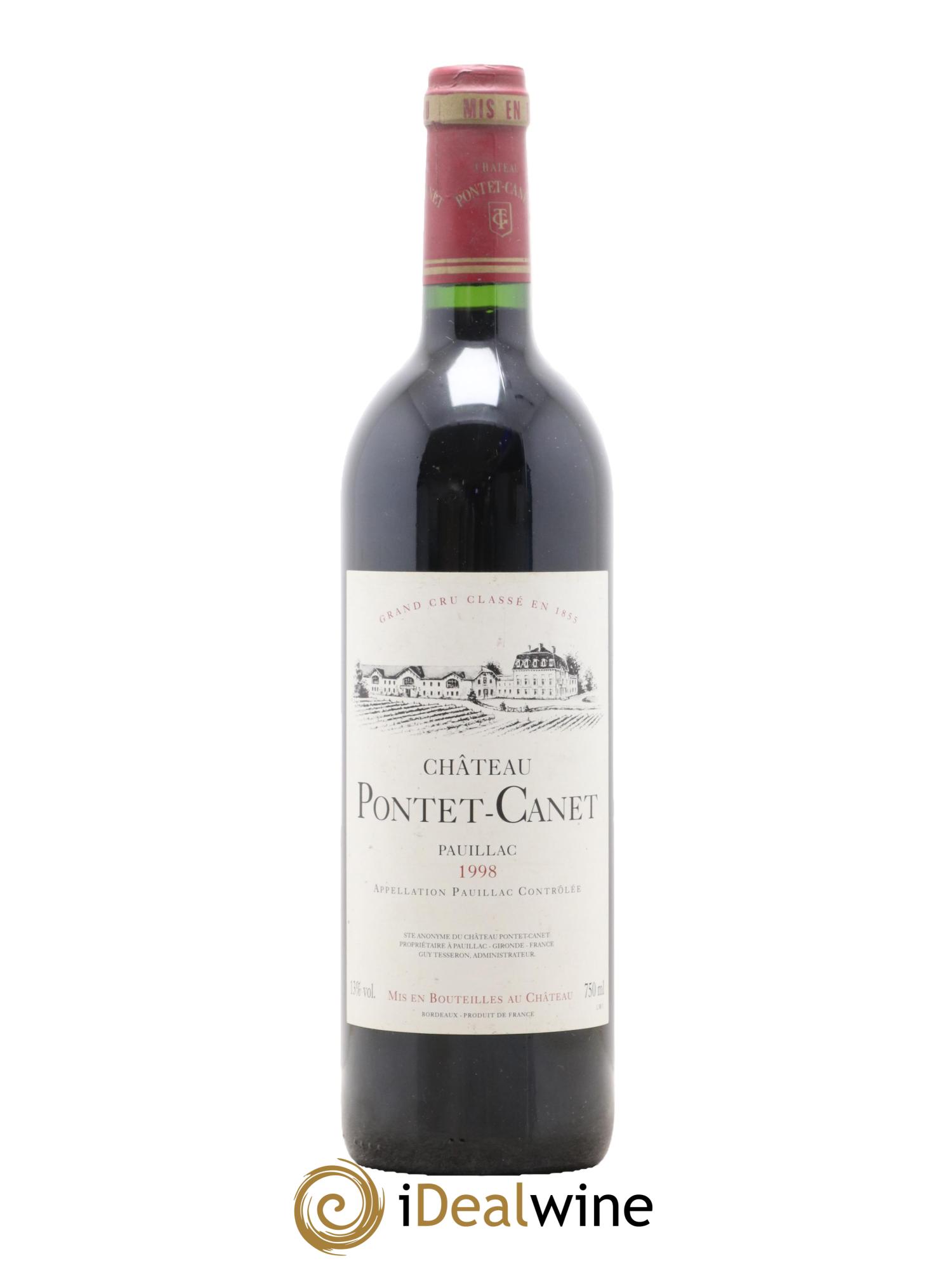 Château Pontet Canet 5ème Grand Cru Classé 1998 - Posten von 1 Flasche - 0