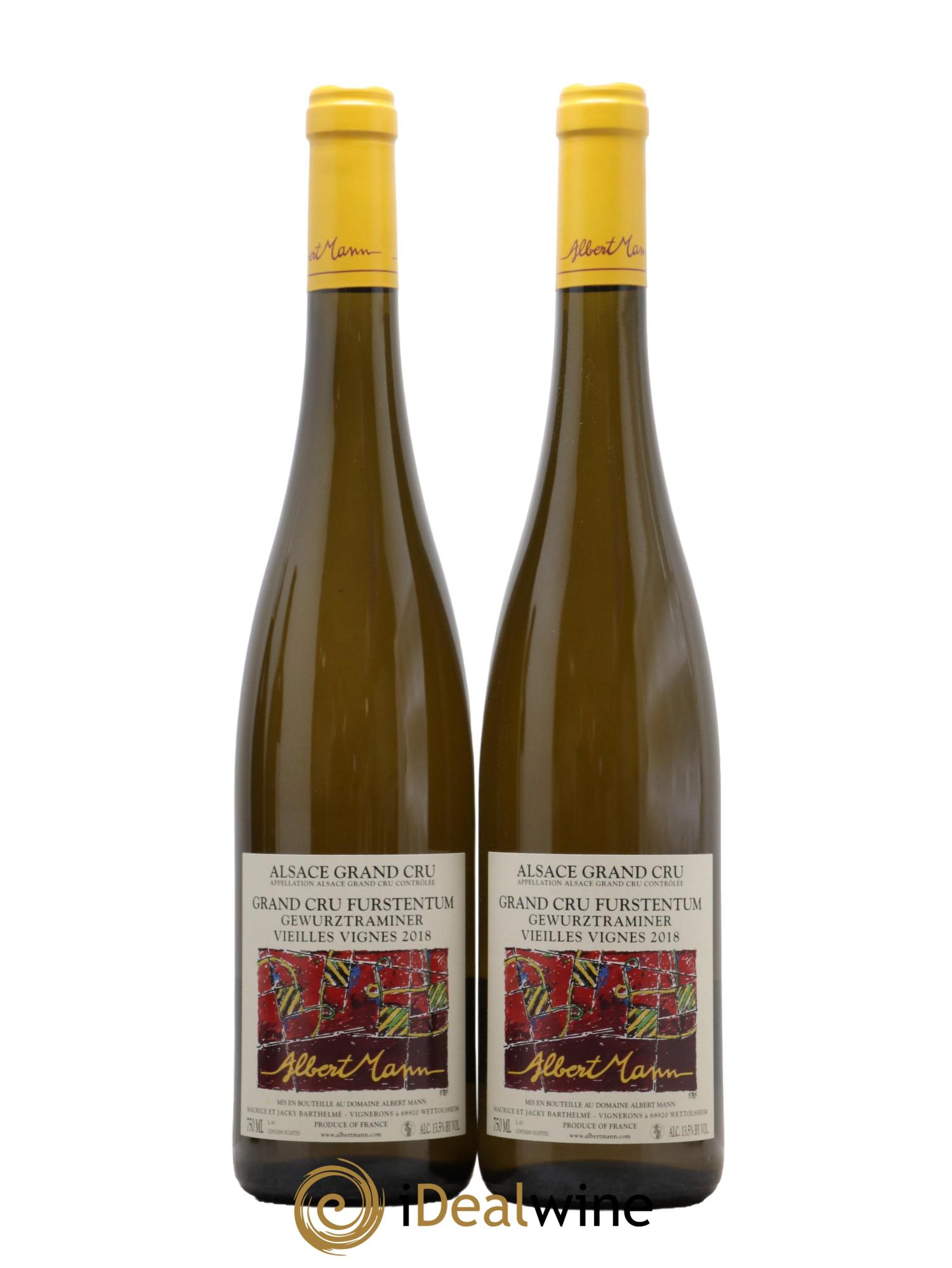 Alsace Gewurztraminer Grand Cru Furstentum Vieilles Vignes Albert Mann 2018 - Lotto di 2 bottiglie - 0