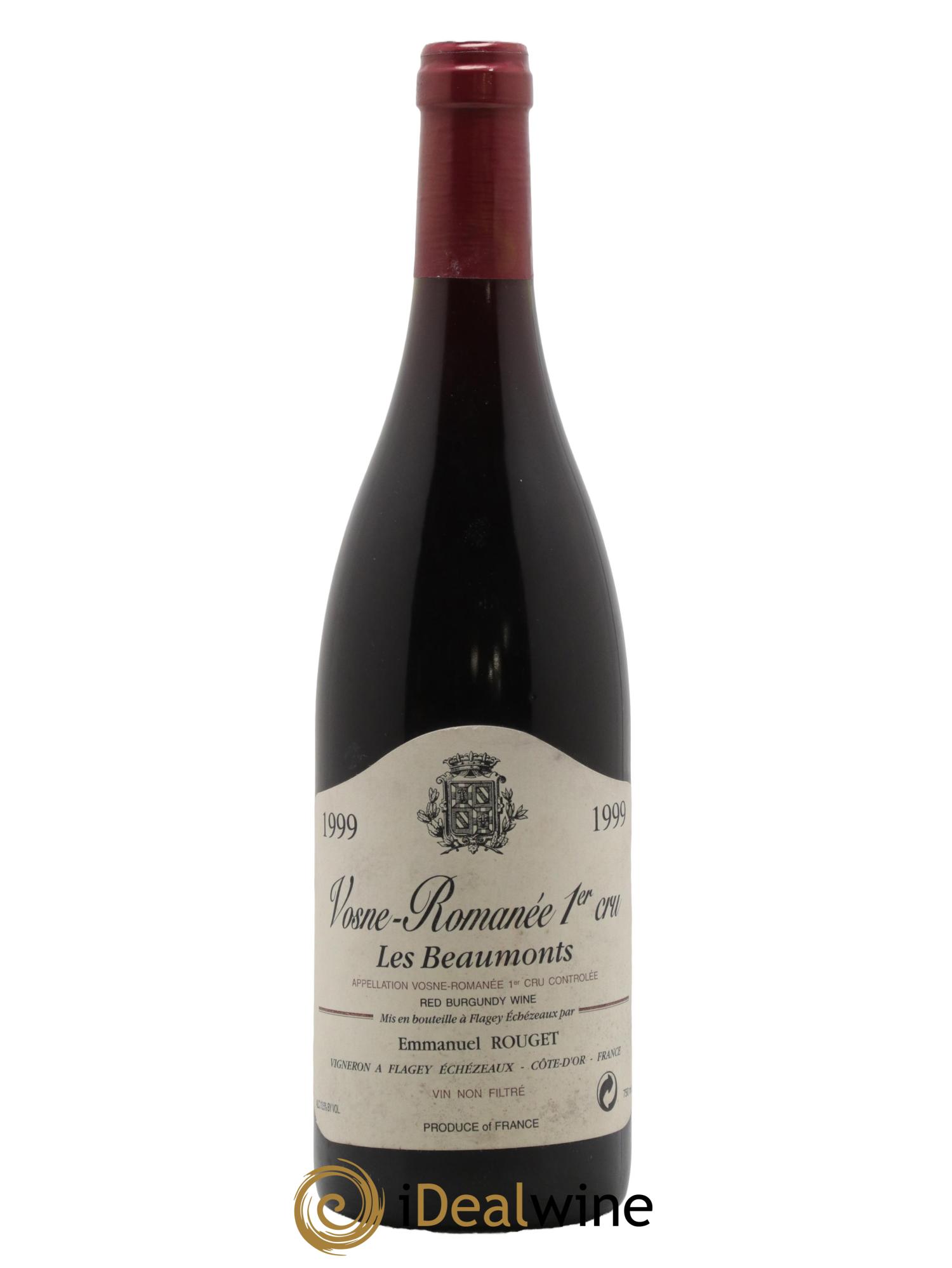 Vosne-Romanée 1er Cru Les Beaumonts Emmanuel Rouget 1999 - Posten von 1 Flasche - 0