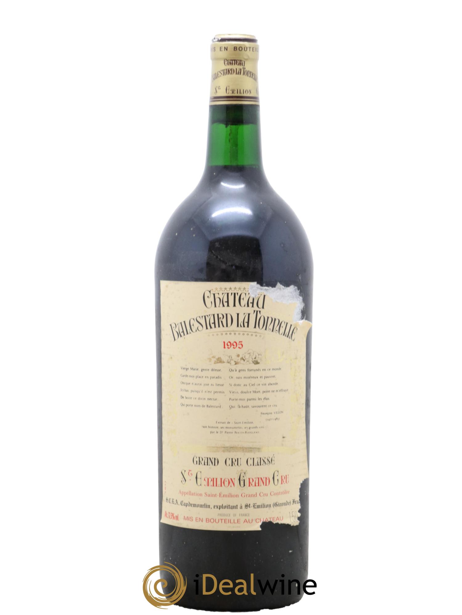 Château Balestard la Tonnelle Grand Cru Classé  1995 - Lot de 1 magnum - 0