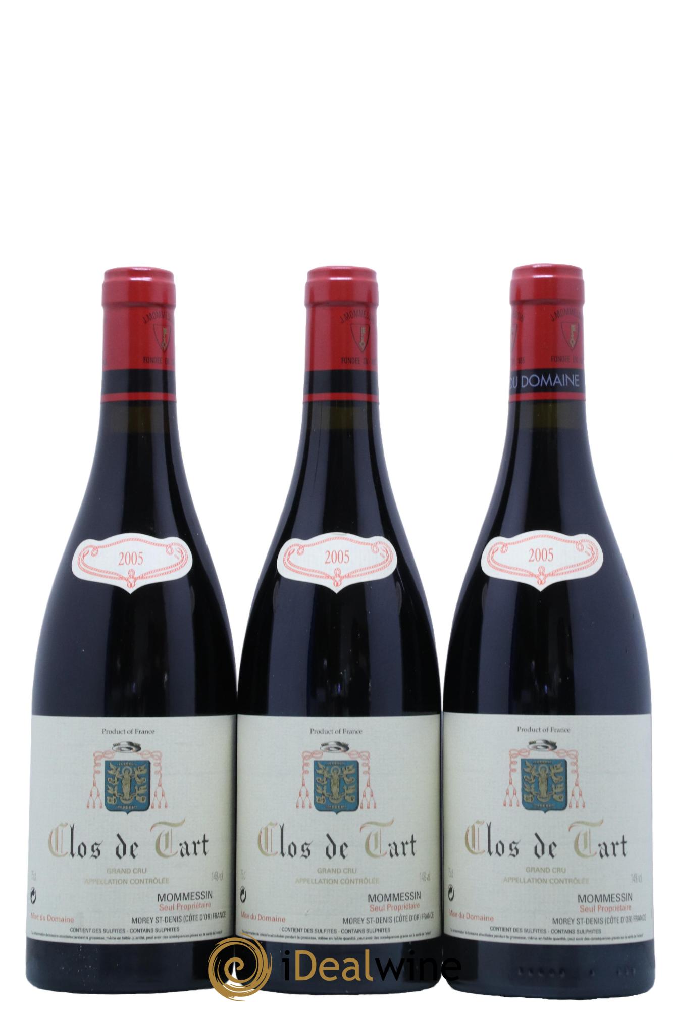 Clos de Tart Grand Cru Mommessin 2005 - Lot of 3 bottles - 0