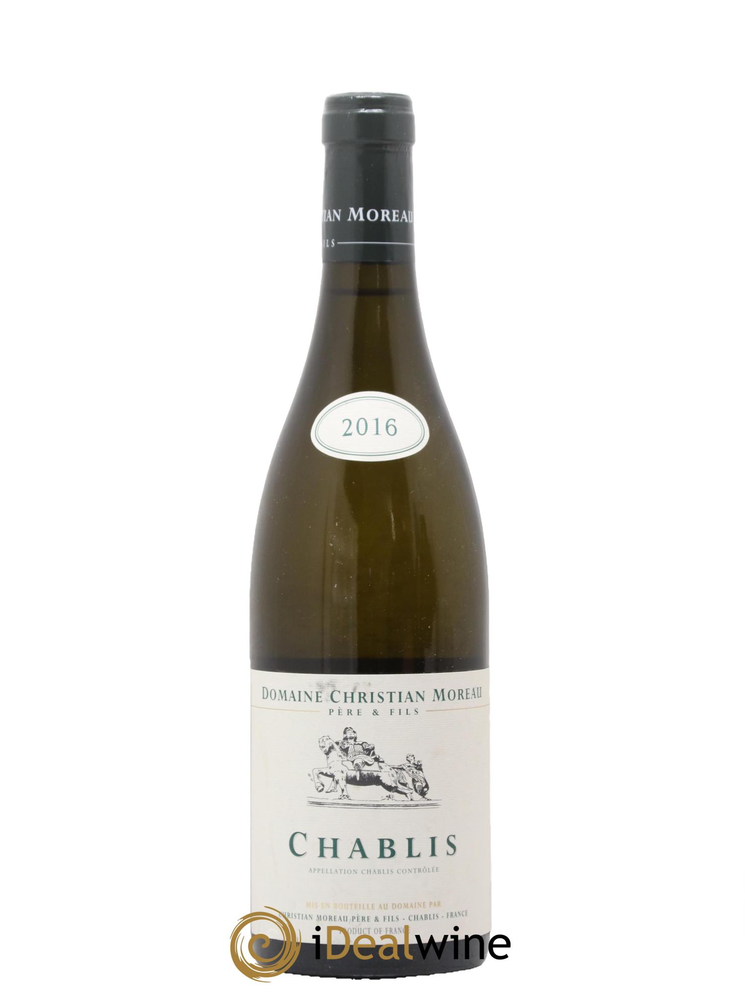 Chablis Christian Moreau 2016 - Lot de 1 bouteille - 0