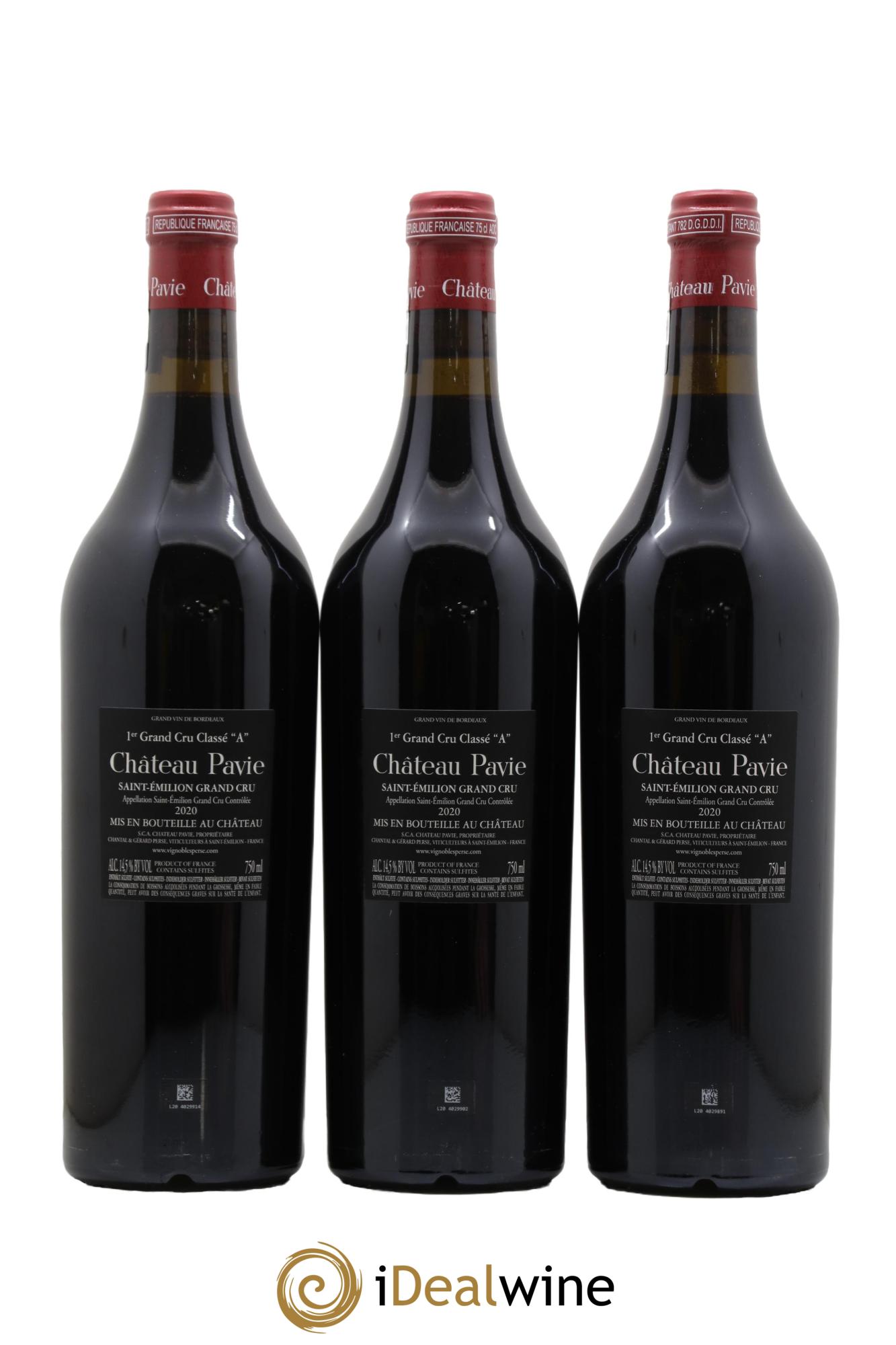 Château Pavie 1er Grand Cru Classé A 2020 - Lot de 6 bouteilles - 2