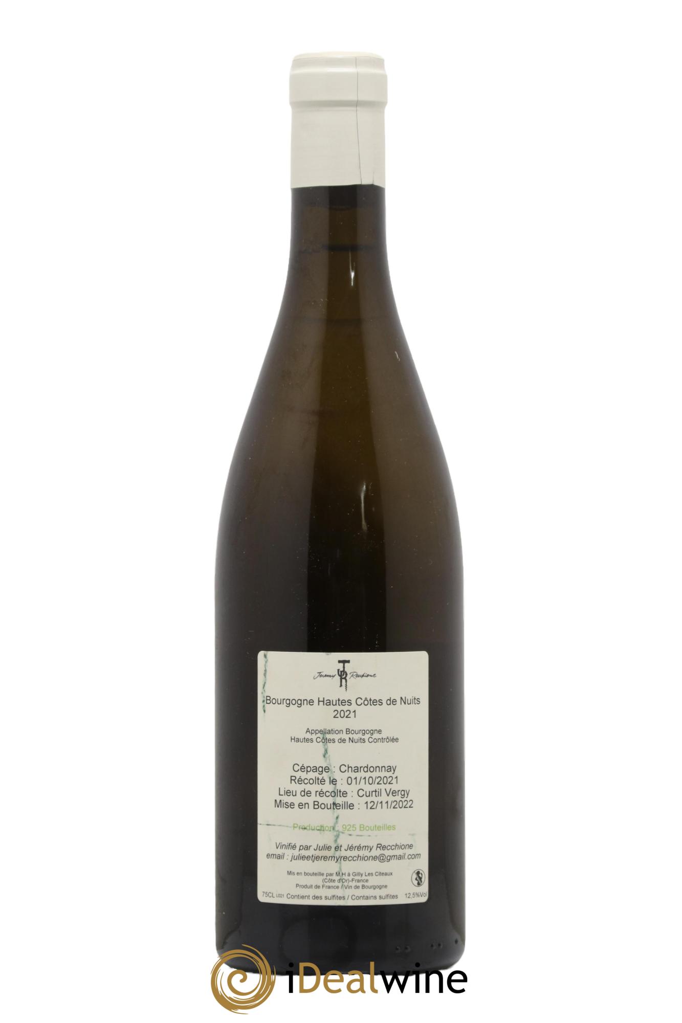 Hautes-Côtes de Nuits Jeremy Recchione 2021 - Lot de 1 bouteille - 1