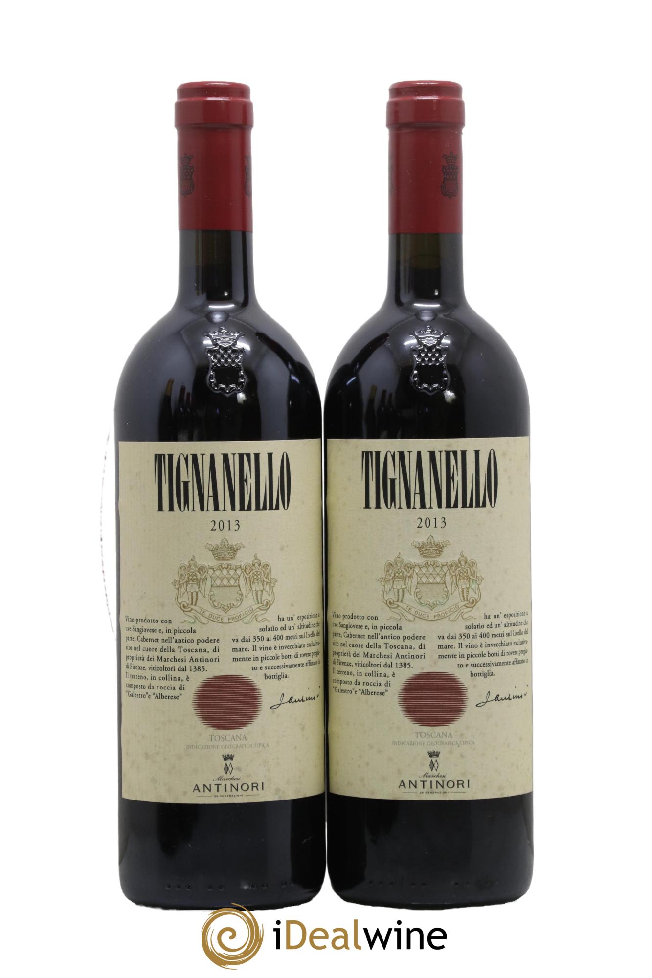 Toscana IGT Tignanello Tenuta Tignanello - Antinori 2013 - Posten von 2 Flaschen - 0