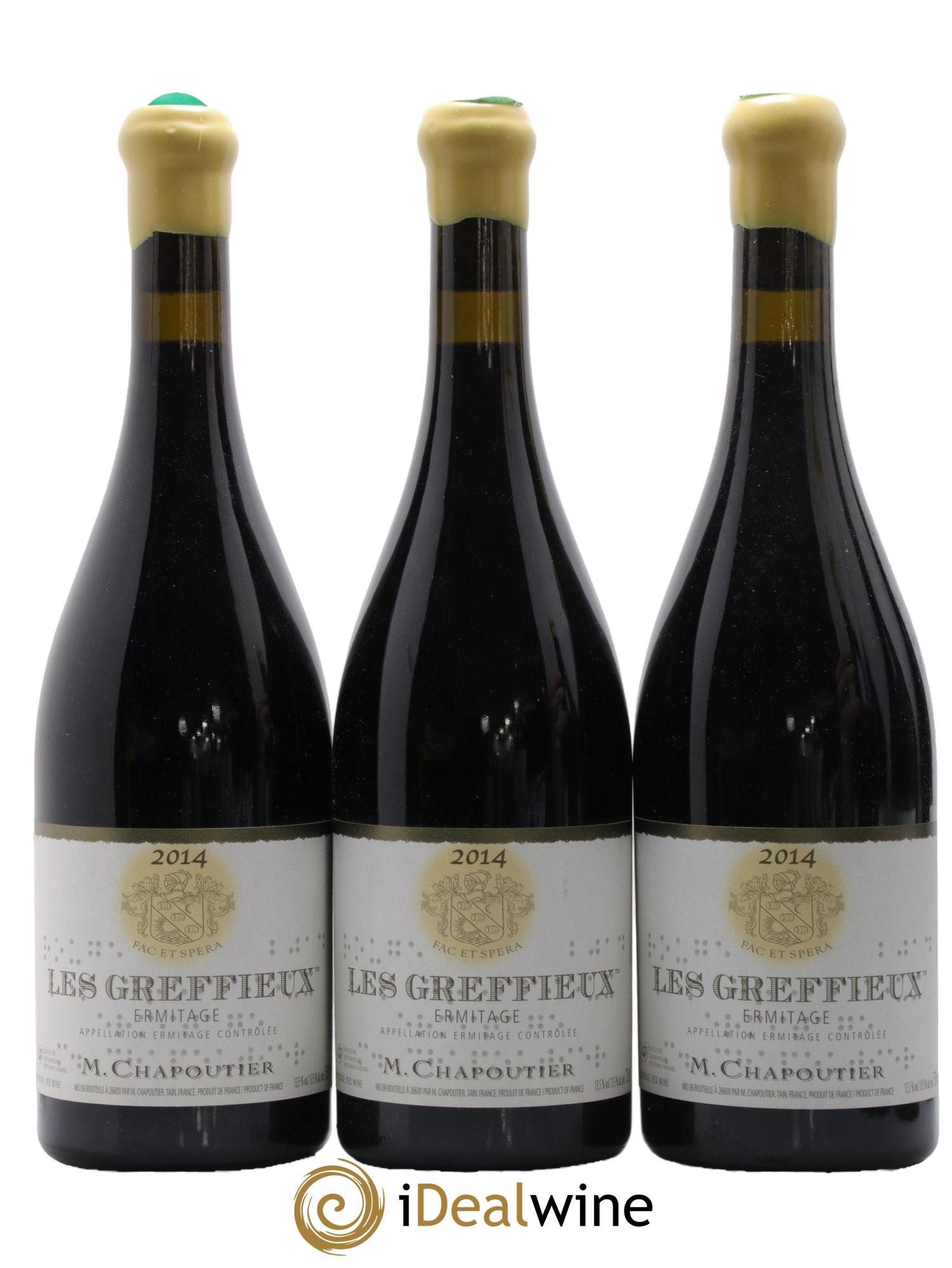 Hermitage Ermitage Les Greffieux Chapoutier 2014 - Posten von 6 Flaschen - 1