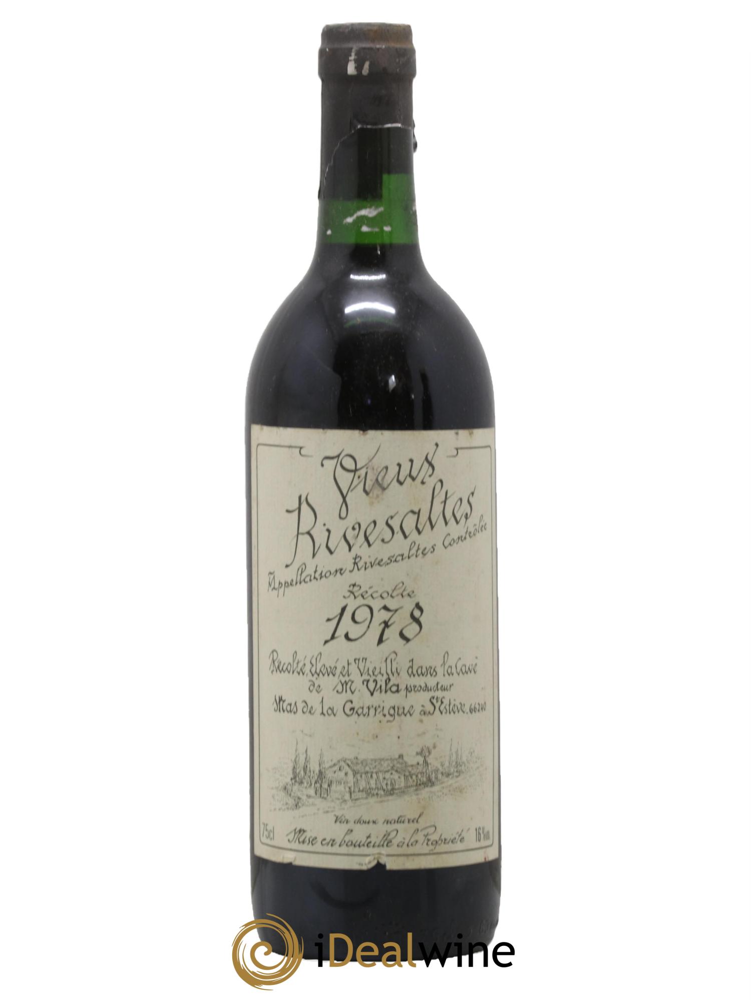 Rivesaltes Vieux Mas de la Garrigue 1978 - Lot de 1 bouteille - 0