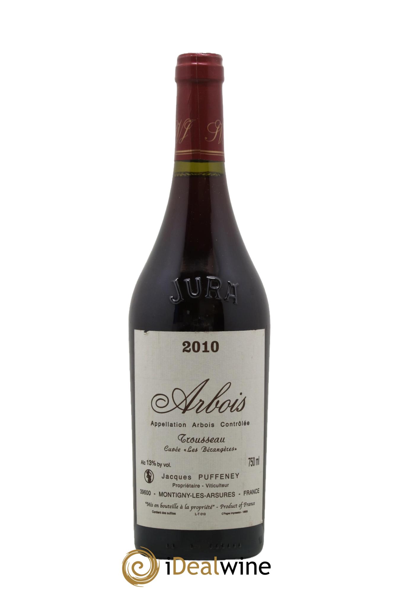 Arbois Trousseau Cuvée Les Bérangères Jacques Puffeney 2010 - Lotto di 1 bottiglia - 0