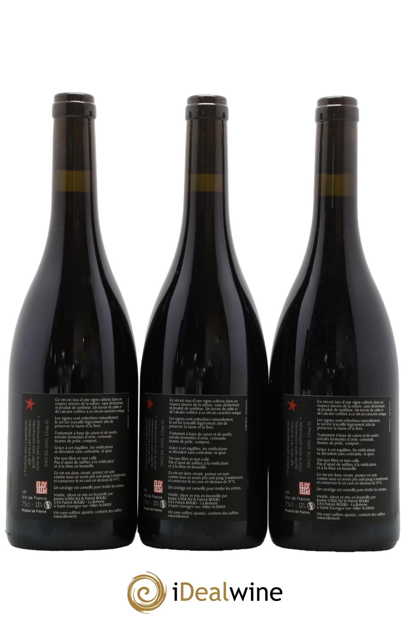 Vin de France Cailloux Patrick Bouju - La Bohème 2022 - Lot of 3 bottles - 1