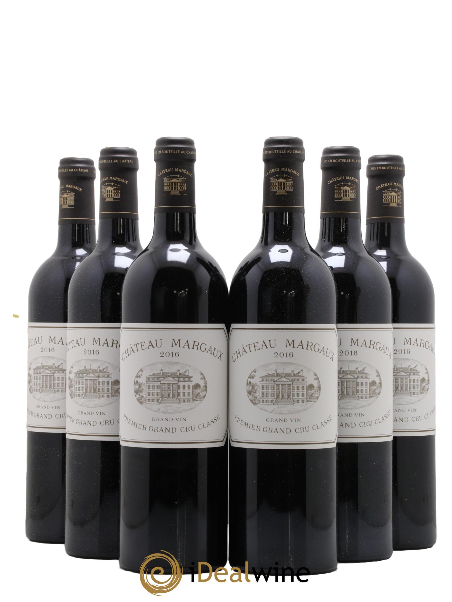 Château Margaux 1er Grand Cru Classé 2016 - Lot de 6 bouteilles - 0