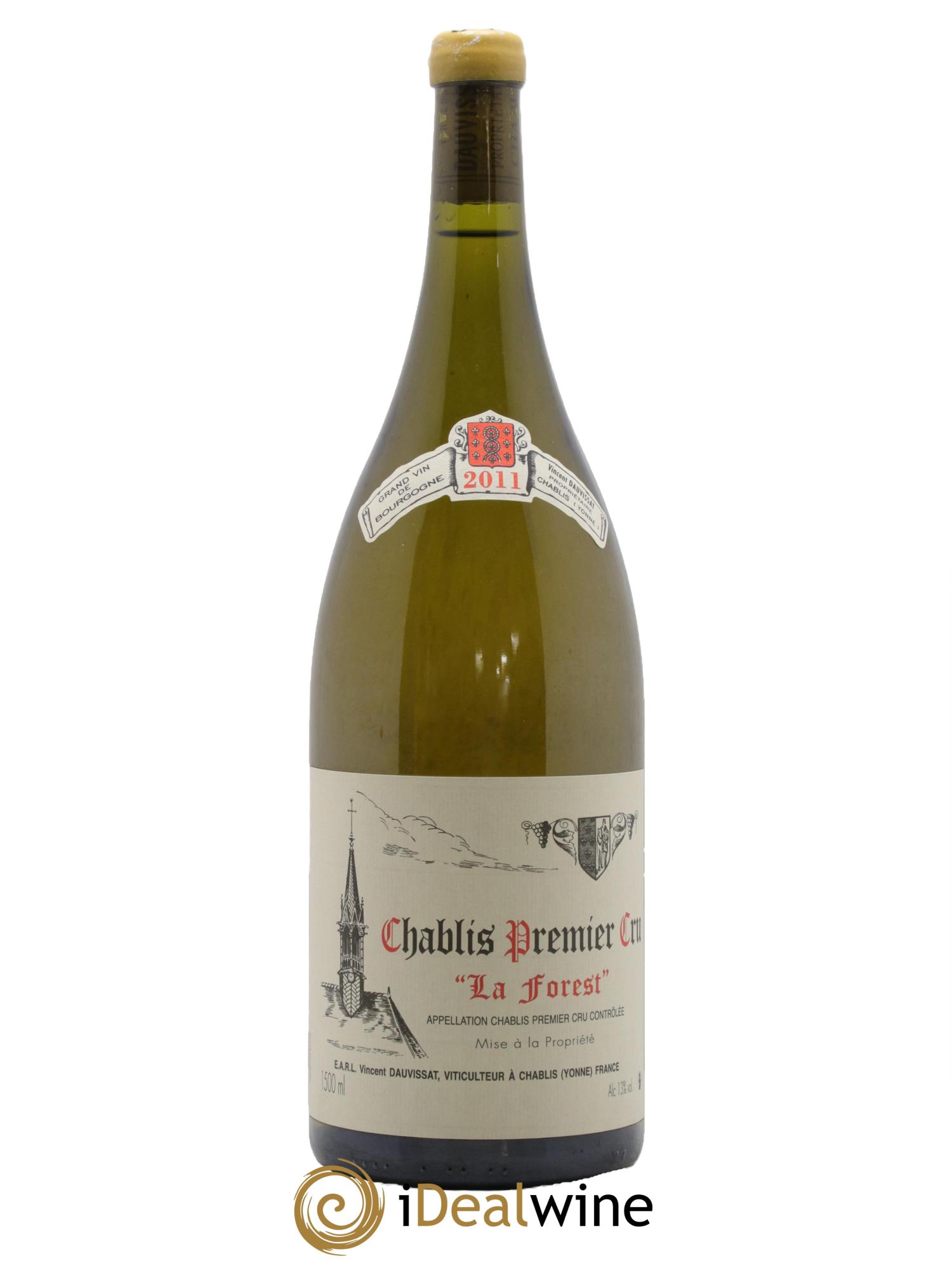 Chablis 1er Cru La Forest Vincent Dauvissat (Domaine)  2011 - Lot of 1 magnum - 0