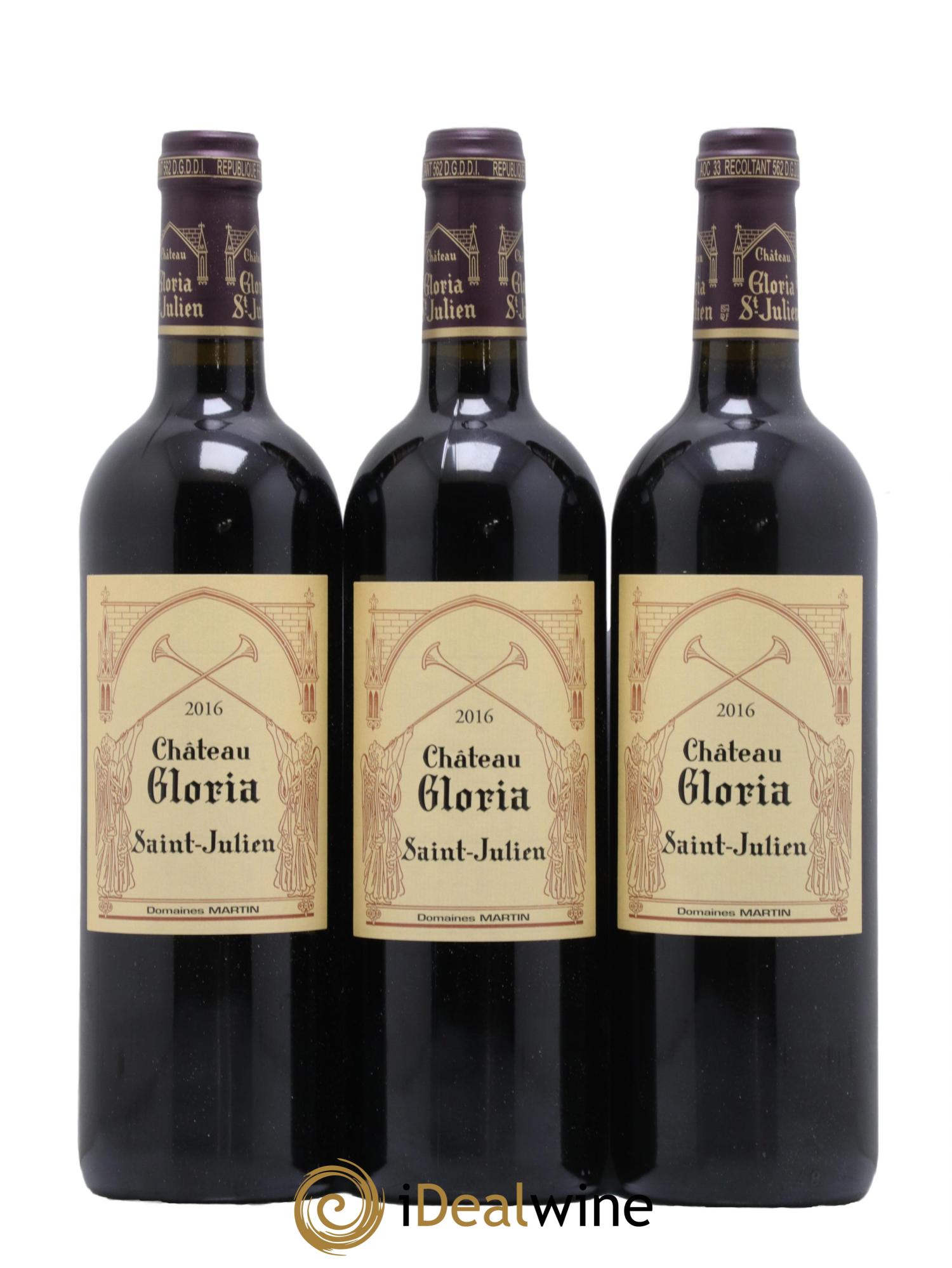 Château Gloria 2016 - Lot of 12 bottles - 1