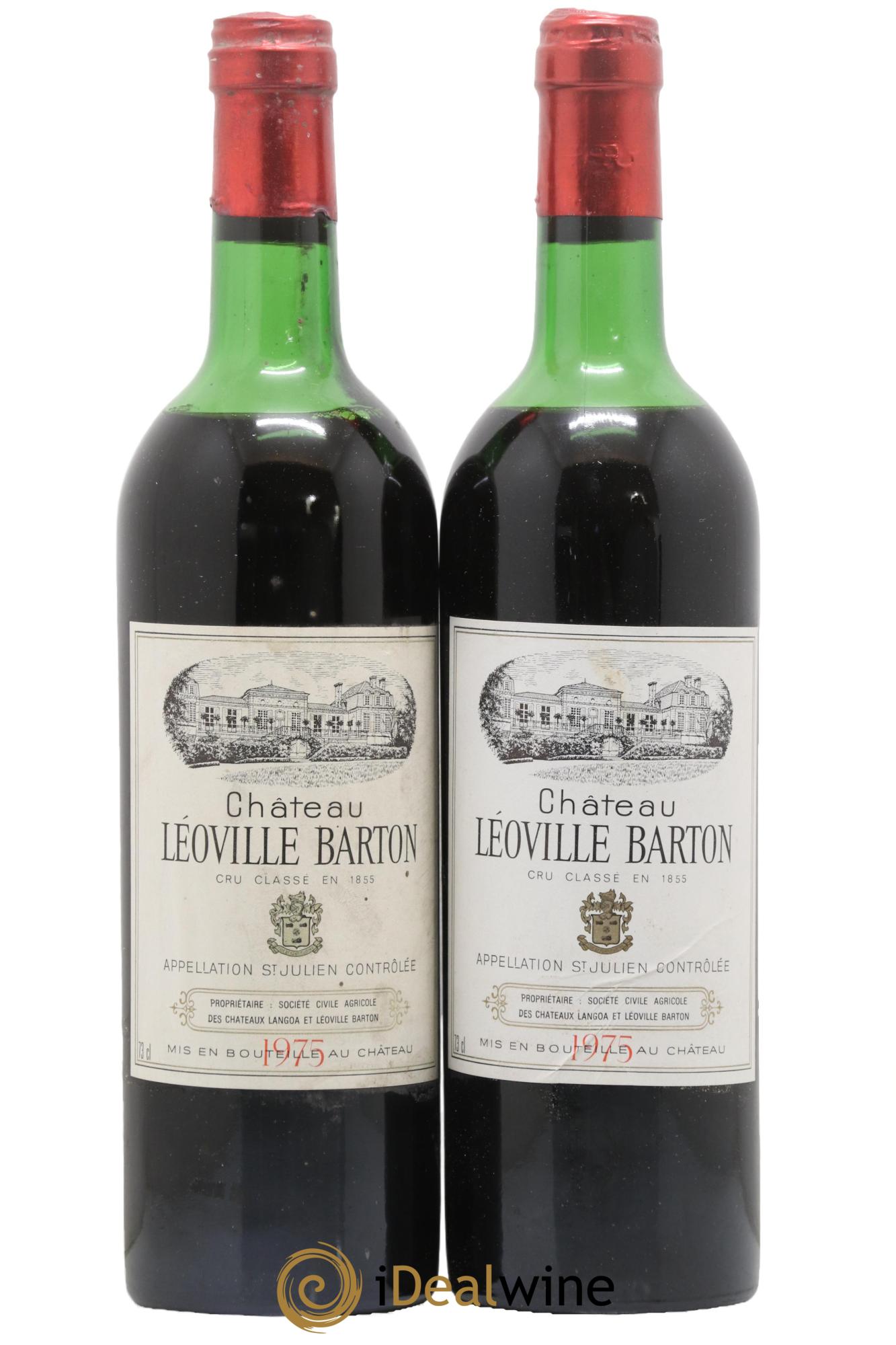 Château Léoville Barton 2ème Grand Cru Classé 1975 - Lotto di 2 bottiglie - 0