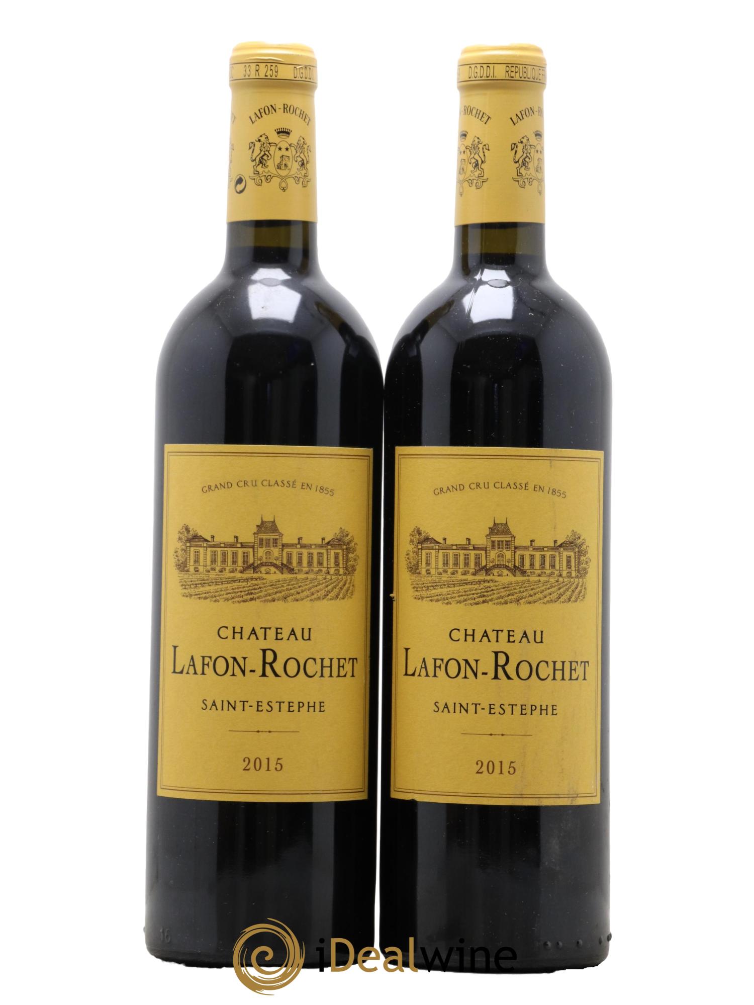 Château Lafon Rochet 4ème Grand Cru Classé  2015 - Posten von 2 Flaschen - 0