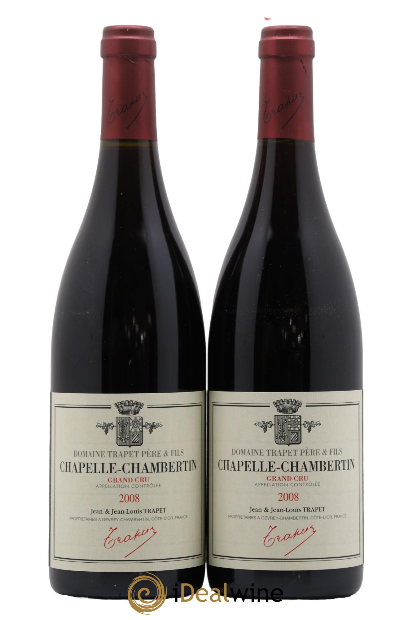 Chapelle-Chambertin Grand Cru Domaine Trapet  2008 - Lot of 2 bottles - 0