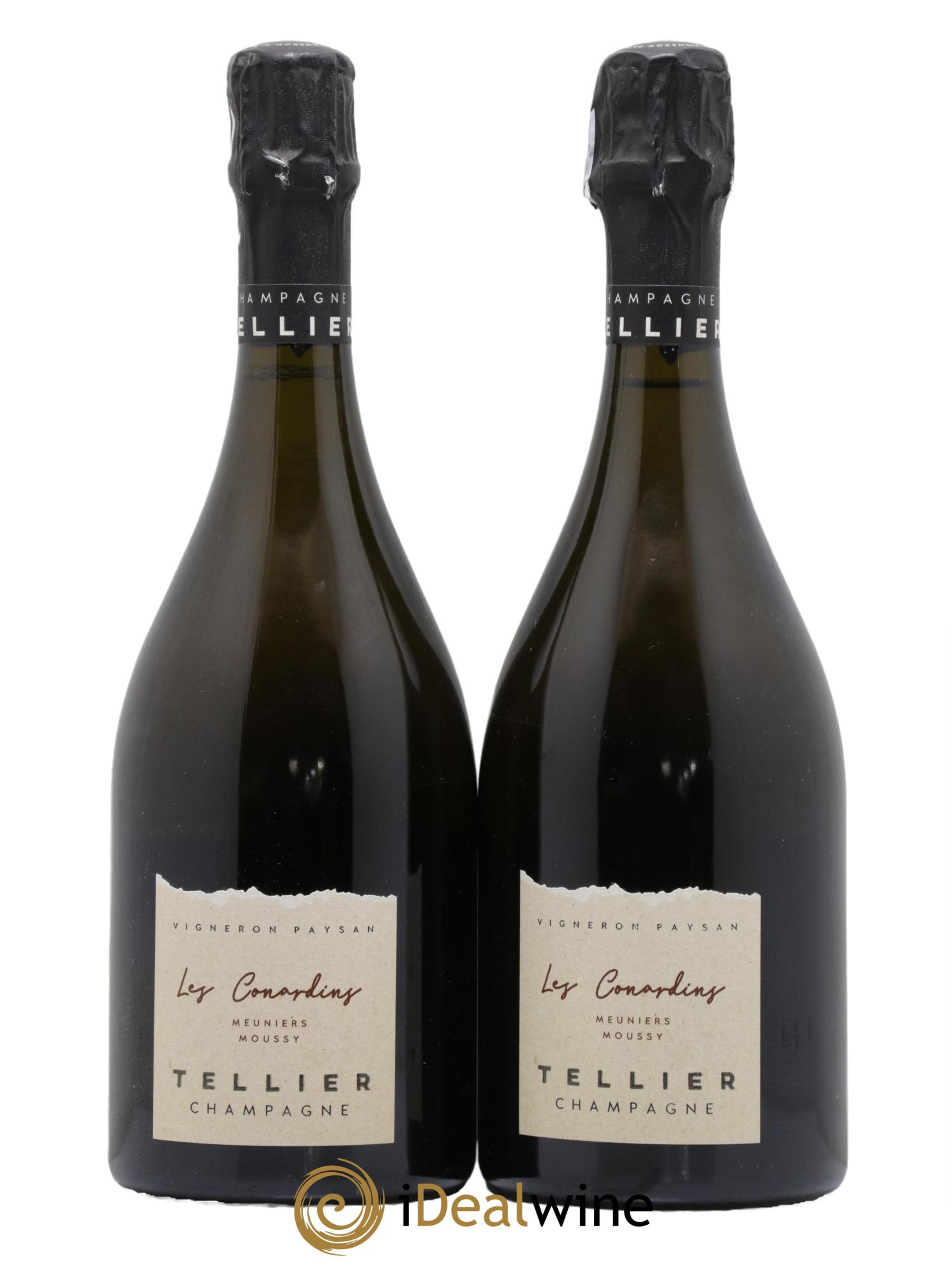 Champagne Extra Brut Les Conardins Meuniers Tellier 2016 - Lotto di 2 bottiglie - 0