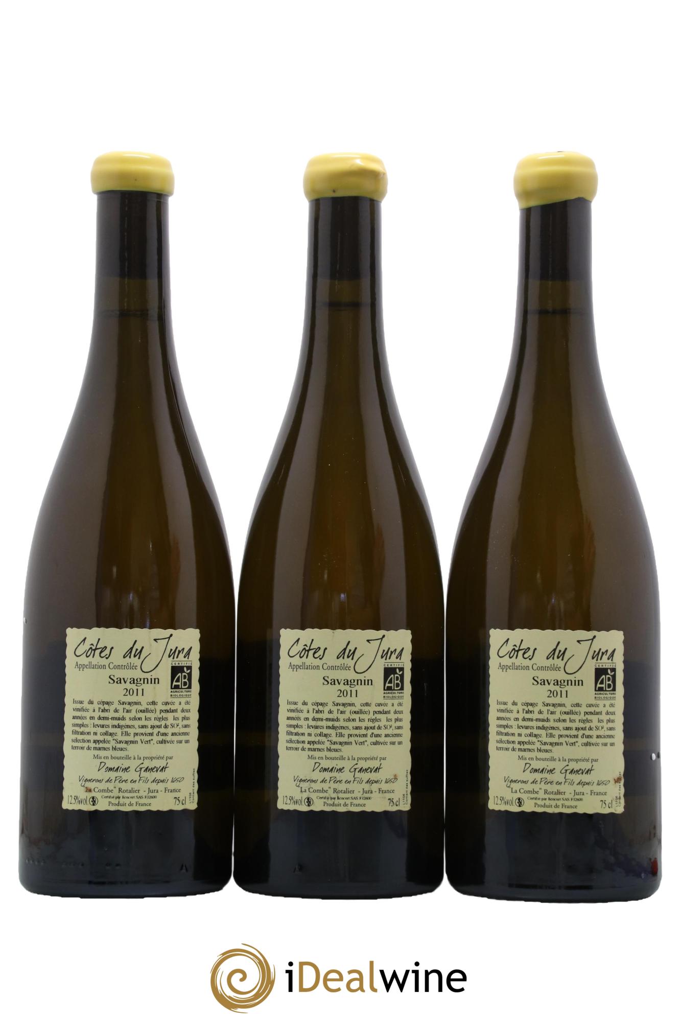 Côtes du Jura Les Chalasses Marnes Bleues Jean-François Ganevat (Domaine) 2011 - Posten von 3 Flaschen - 1