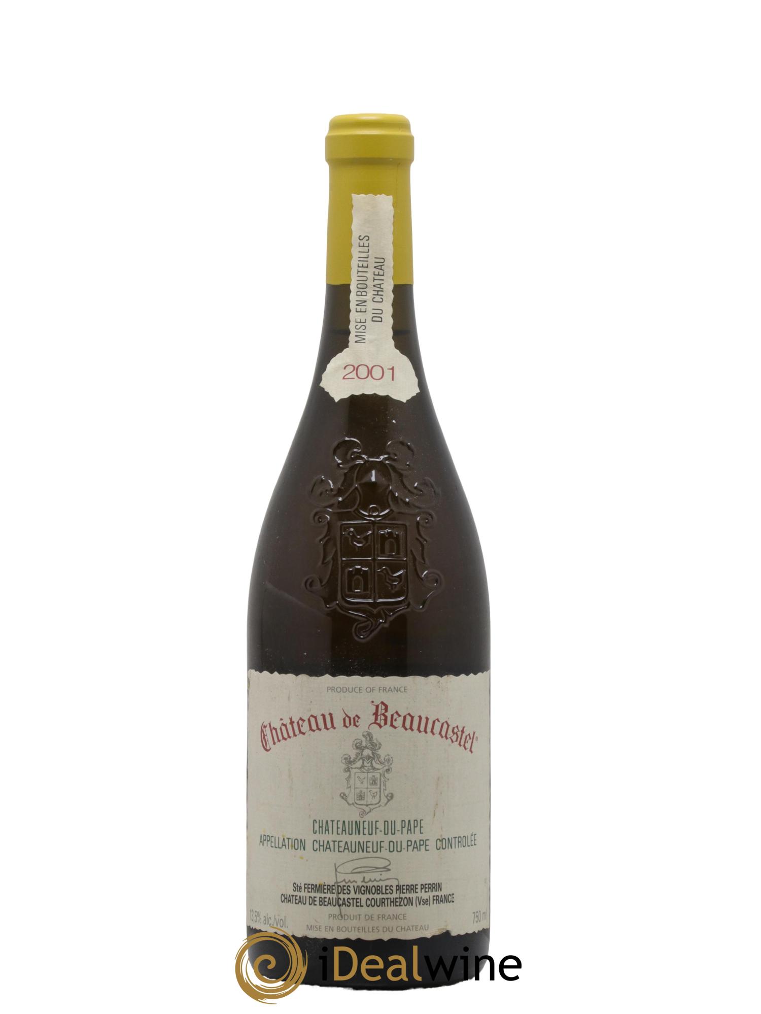 Châteauneuf-du-Pape Château de Beaucastel Famille Perrin 2001 - Lotto di 1 bottiglia - 0