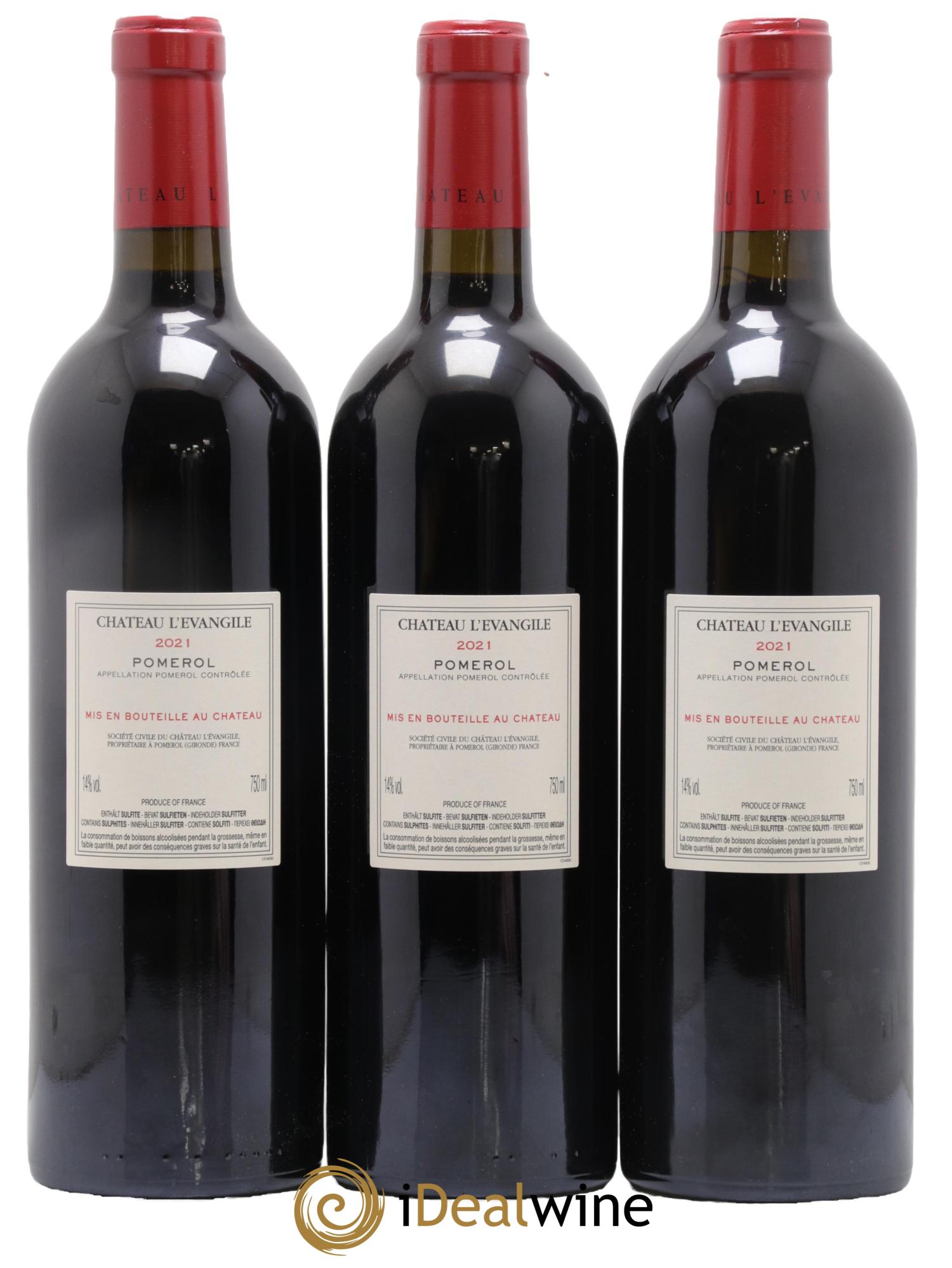 Château l' Évangile 2021 - Lot of 6 bottles - 4