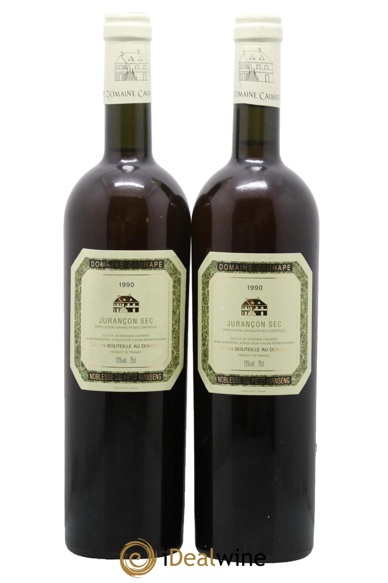 Jurançon Sec Noblesse Du Petit Manseng Cauhapé 1990 - Lot of 2 bottles - 0