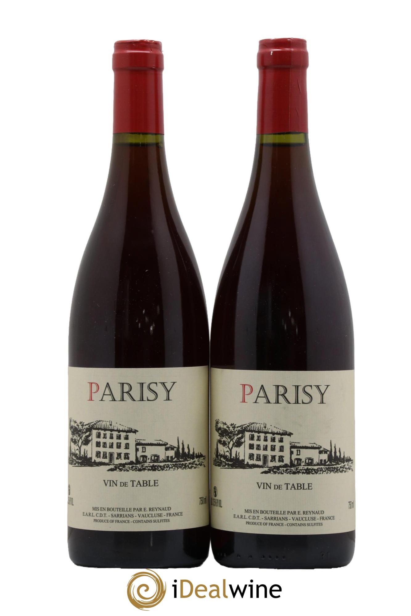 Vin de Table Parisy  Emmanuel Reynaud - Lot of 2 bottles - 0