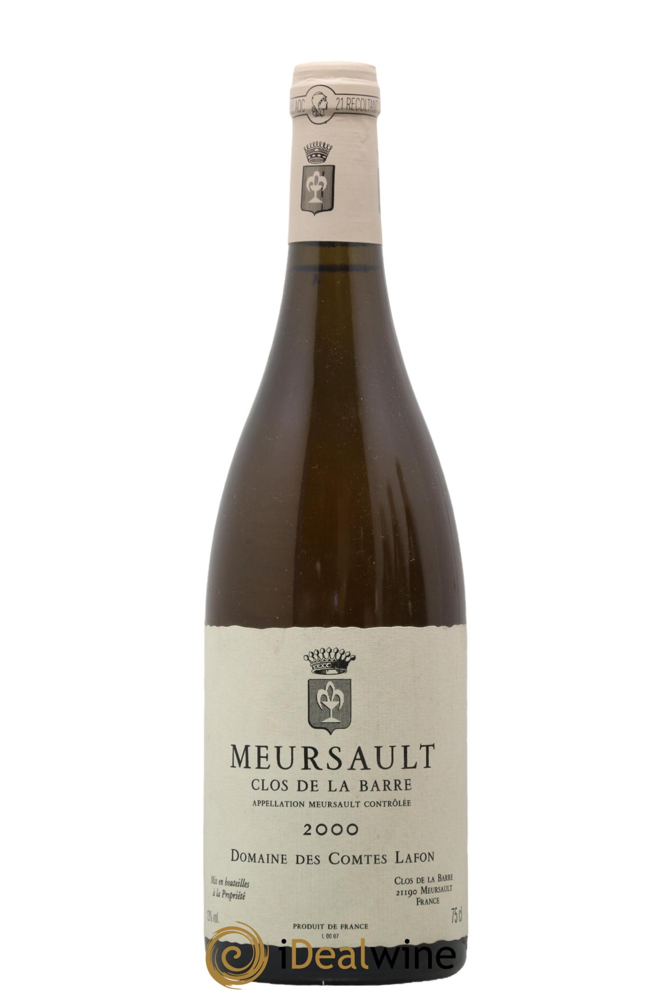 Meursault Clos de la Barre Comtes Lafon (Domaine des) 2000 - Lotto di 1 bottiglia - 0