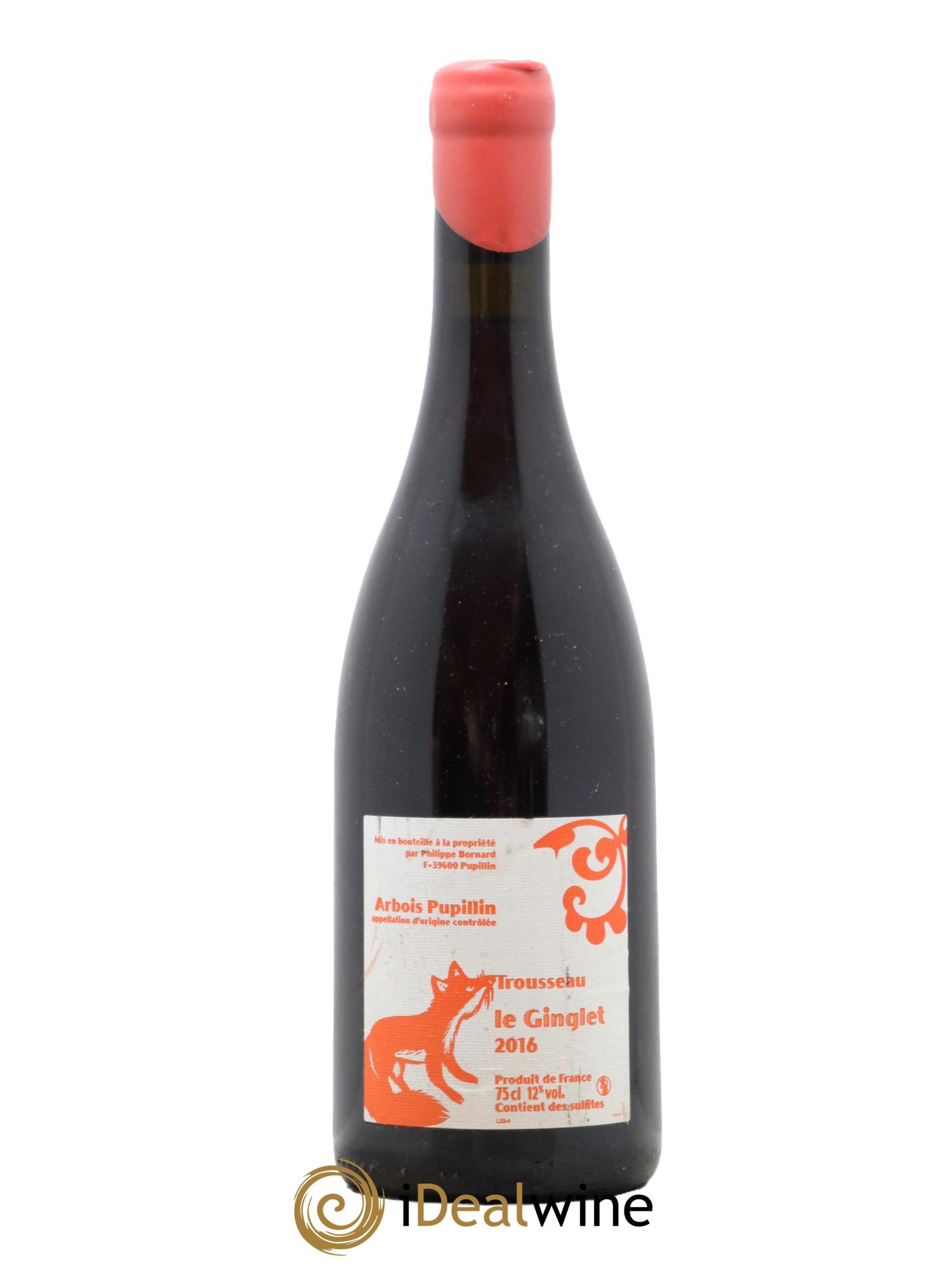 Arbois Pupillin Trousseau Le Ginglet Bornard 2016 - Lot de 1 bouteille - 0