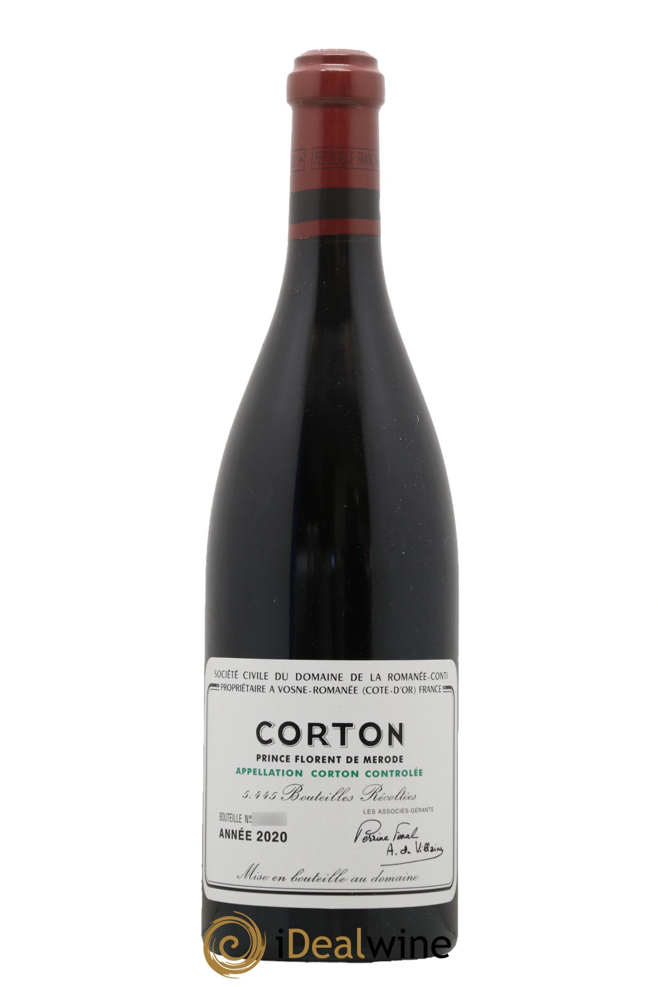 Corton Grand Cru Domaine de la Romanée-Conti 2020 - Posten von 1 Flasche - 0