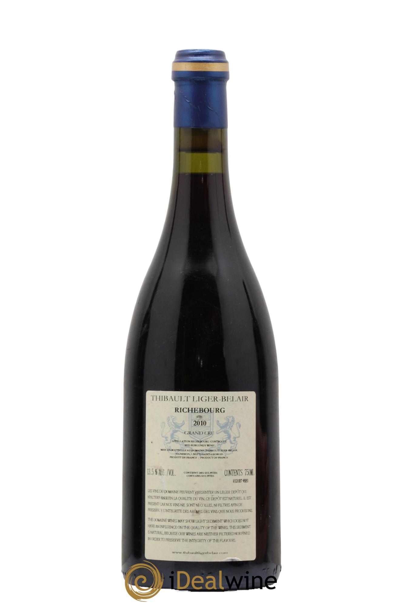 Richebourg Grand Cru Thibault Liger-Belair 2010 - Posten von 1 Flasche - 1