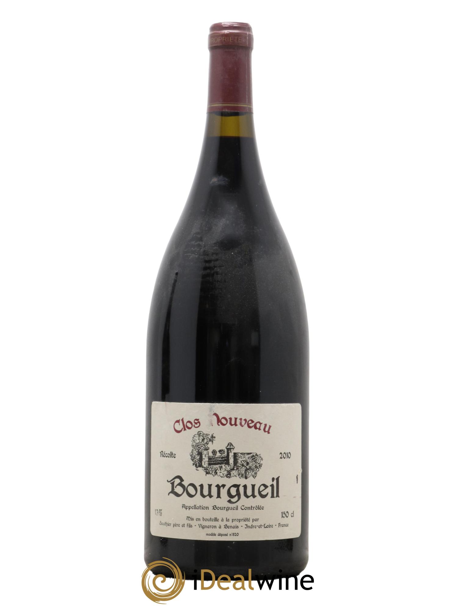 Bourgueil Clos Nouveau Domaine du Bel Air 2010 - Lot de 1 magnum - 0