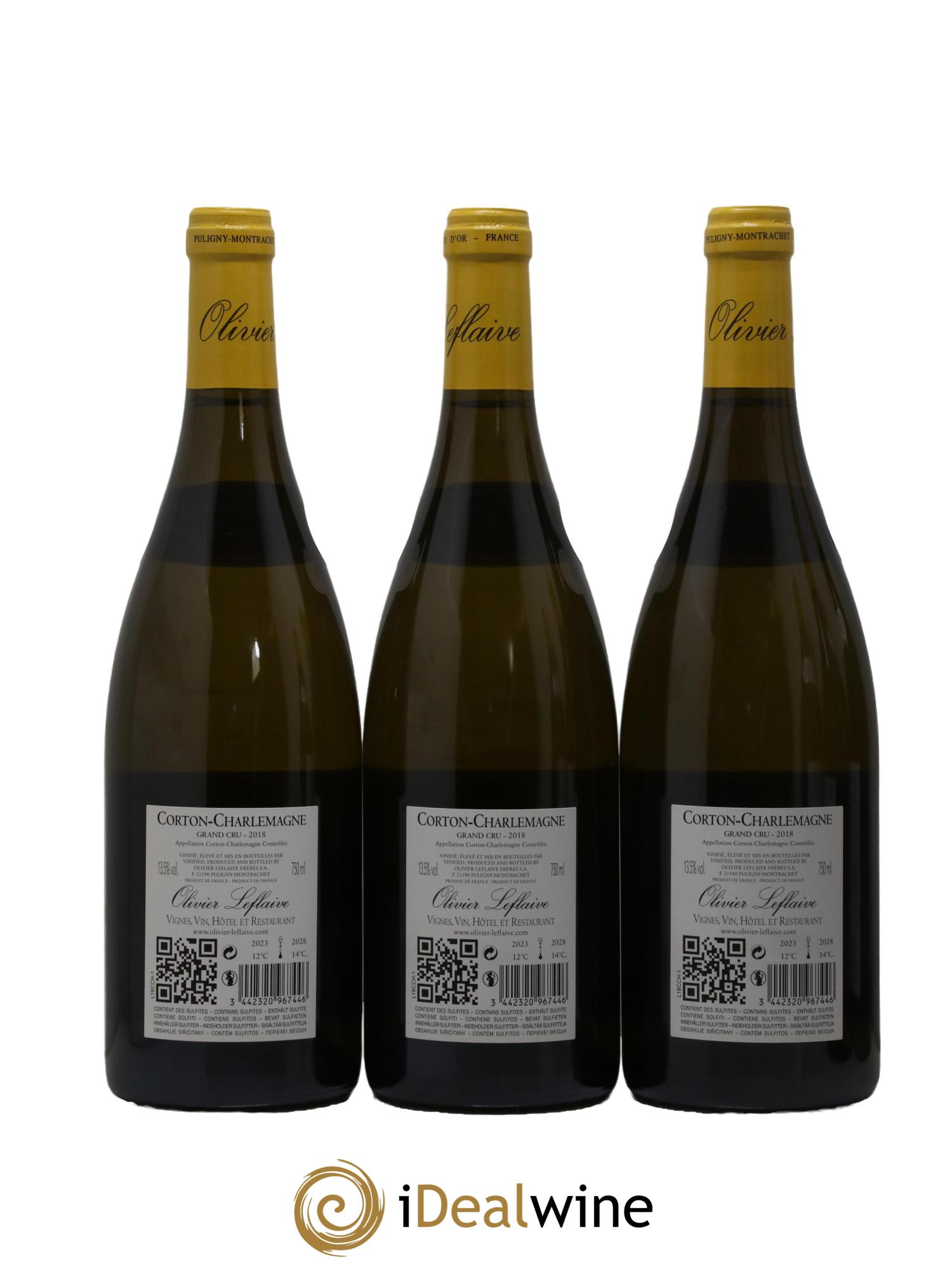 Corton-Charlemagne Grand Cru Olivier Leflaive 2018 - Lot de 6 bouteilles - 2