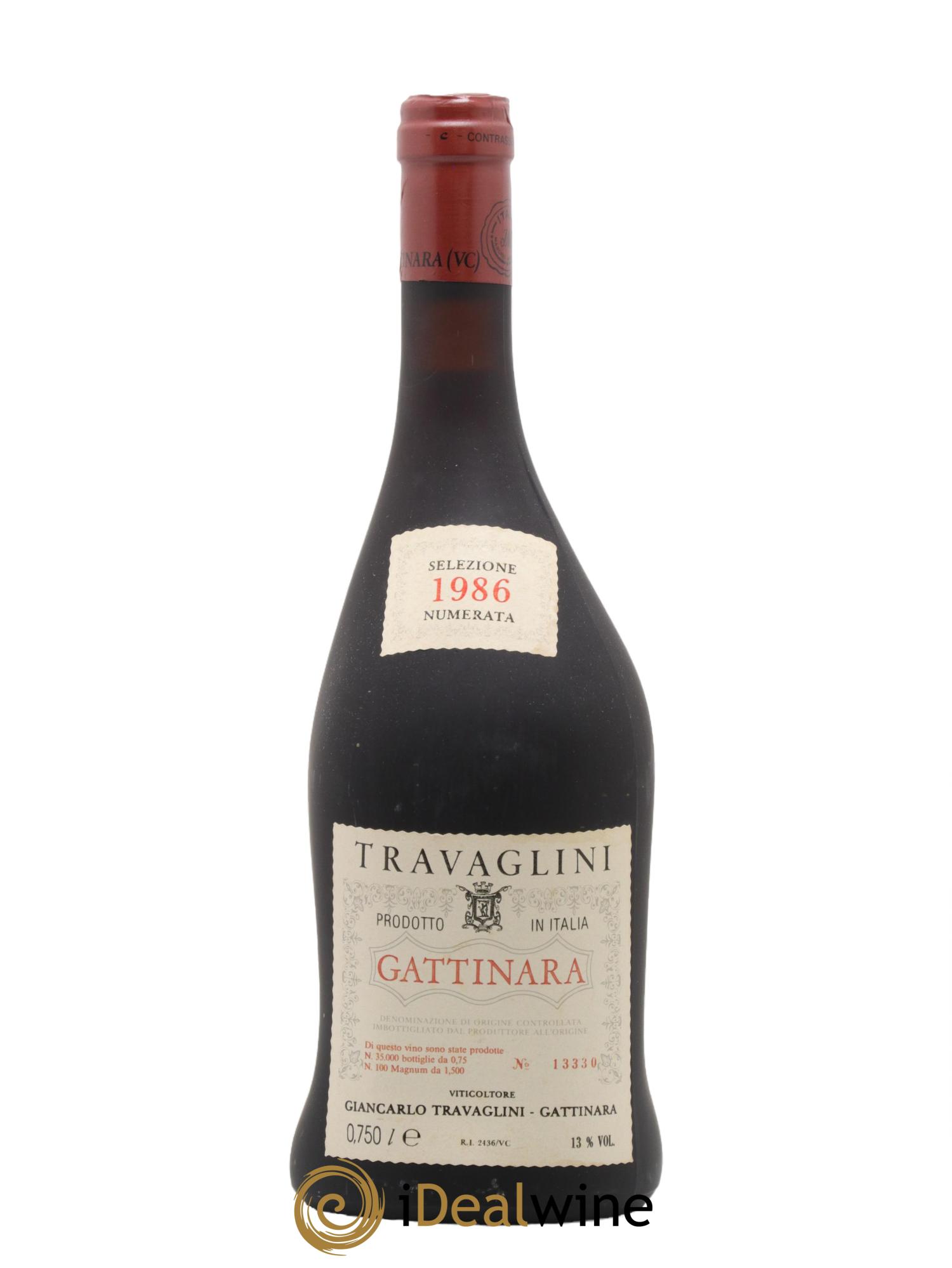 Gattinara DOCG Selezione Numerata Travaglini 1986 - Lot de 1 bouteille - 0