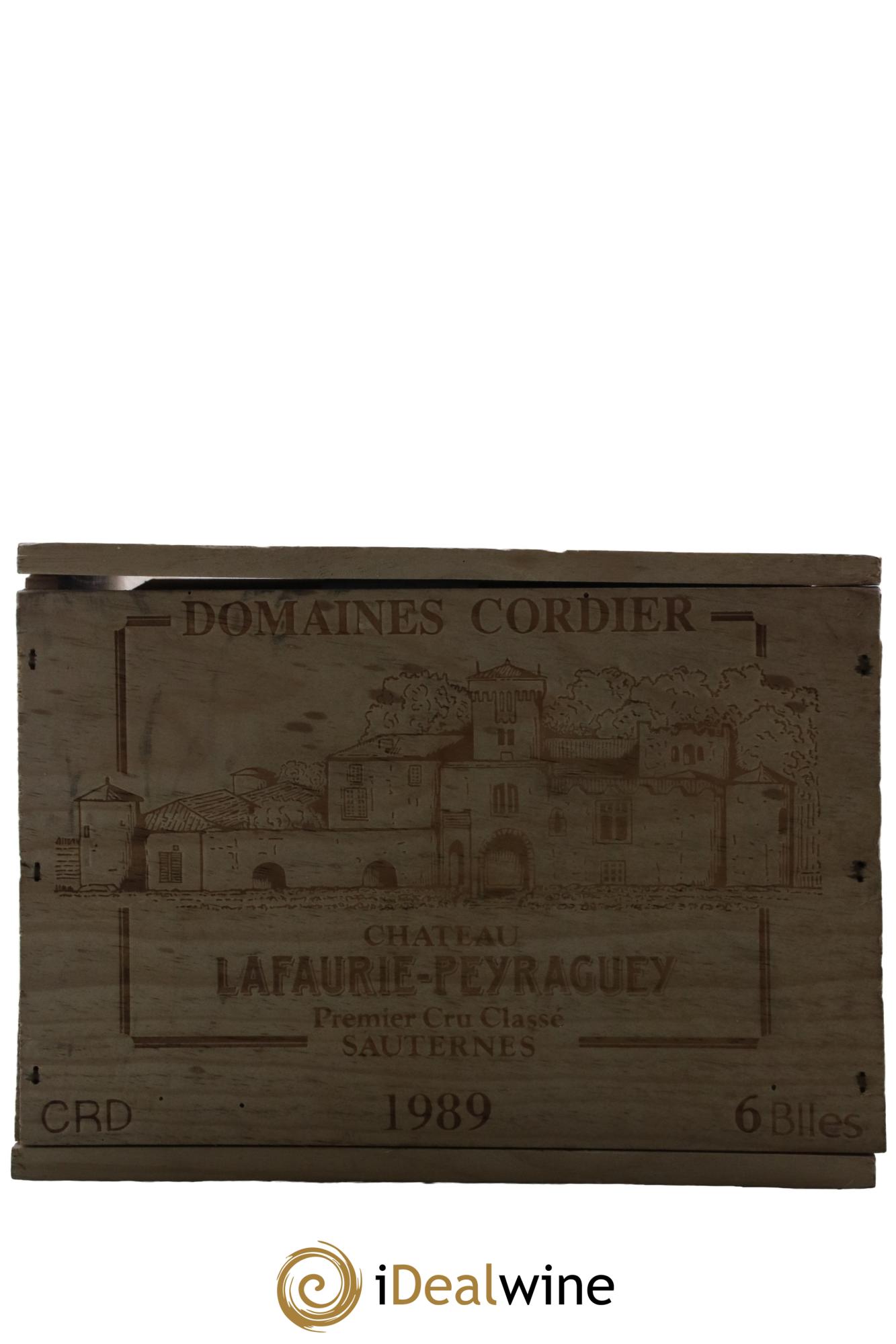 Château Lafaurie-Peyraguey 1er Grand Cru Classé  1989 - Posten von 6 Flaschen - 3