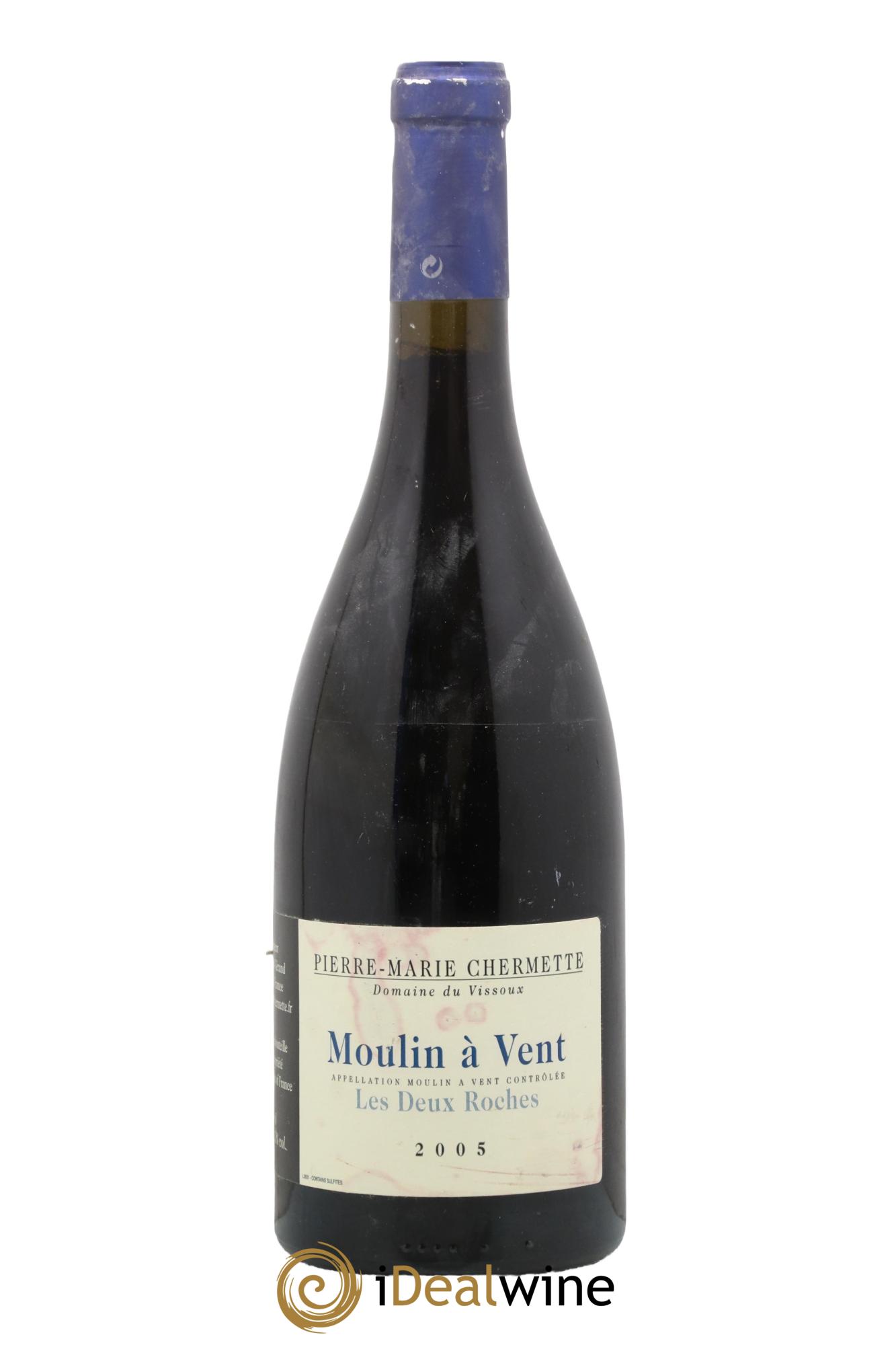 Moulin à Vent Les Deux Roches Domaine du Vissoux - P-M. Chermette 2005 - Lot de 1 bouteille - 0