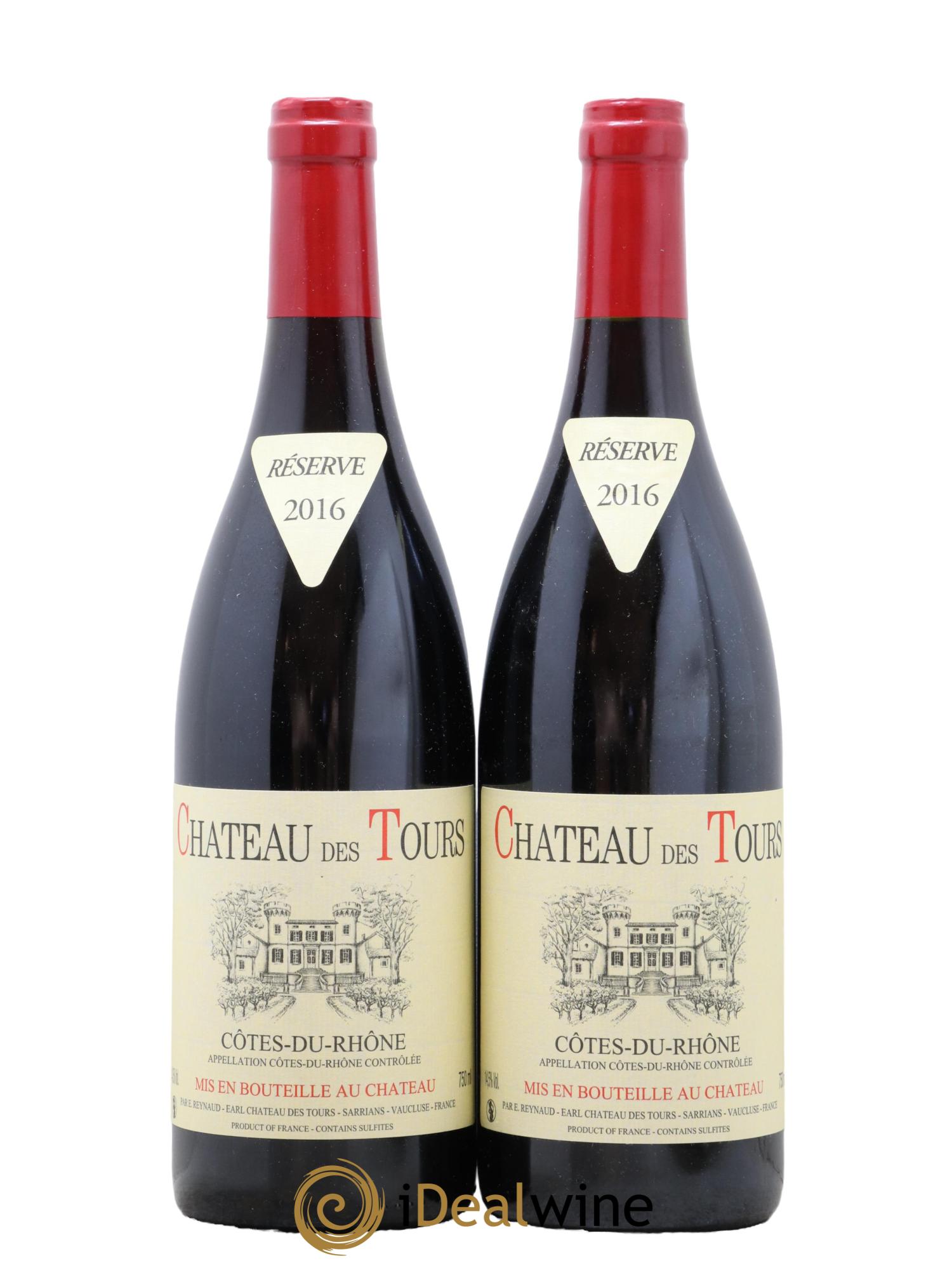 Côtes du Rhône Château des Tours Emmanuel Reynaud 2016 - Posten von 2 Flaschen - 0